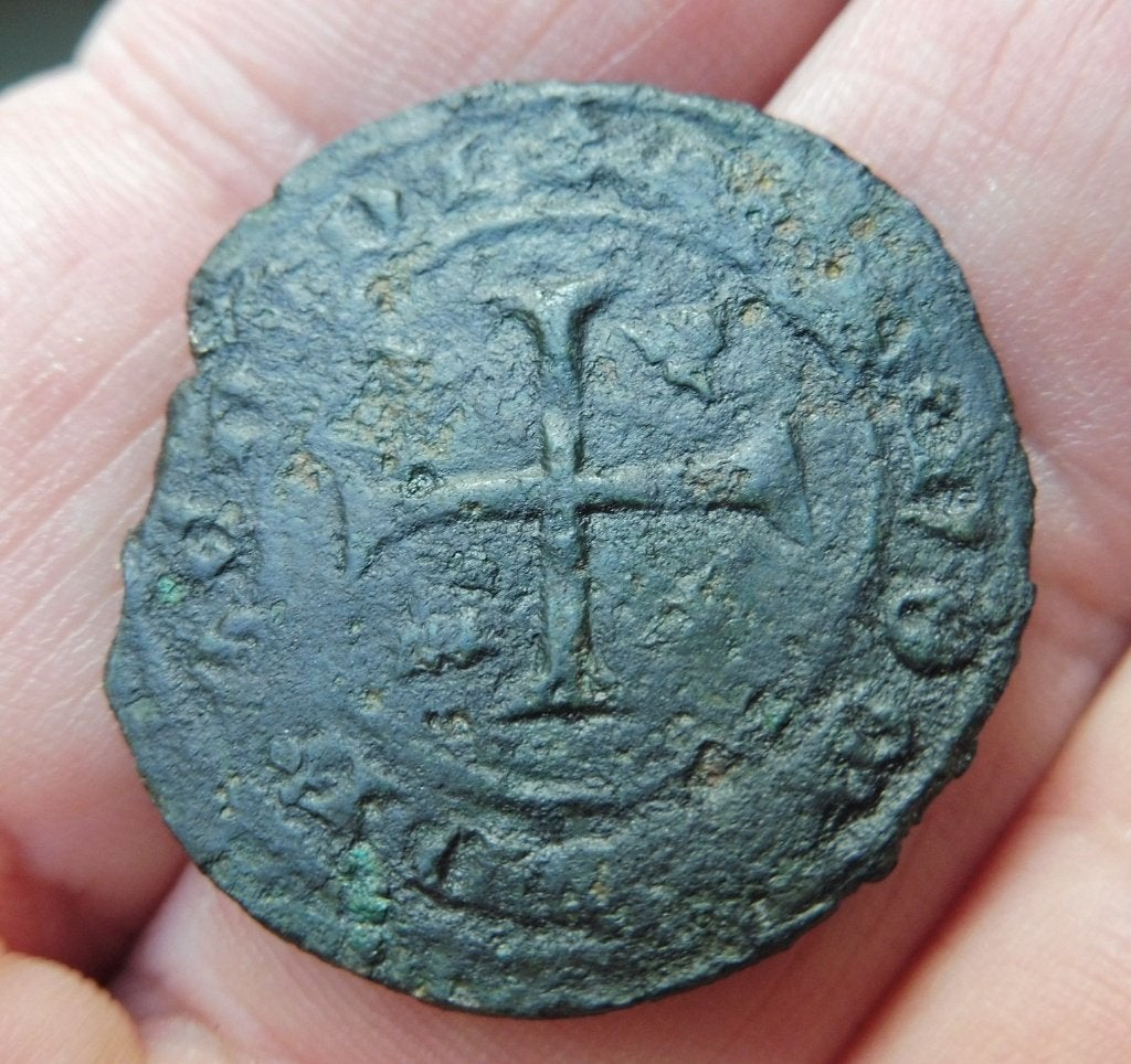 Bodemvondst middeleeuwse jeton Louis XI (1461-1483), Verzenden, Overige landen, Losse munt