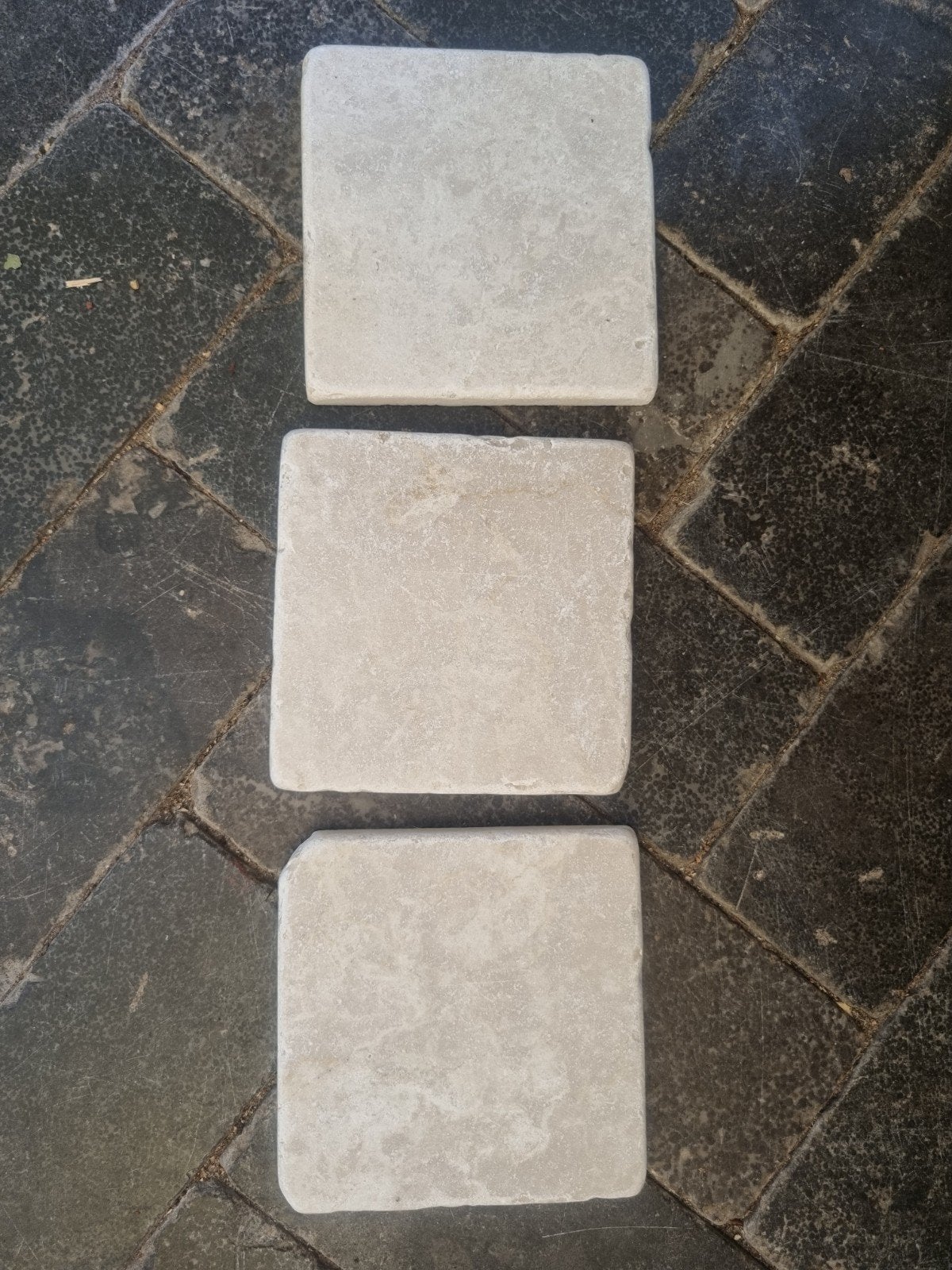 marmeren tegels 10 x 10 cm 1m² + 41 Botticino uit Italië, Ophalen, Wandtegels, Nieuw, Minder dan 20 cm