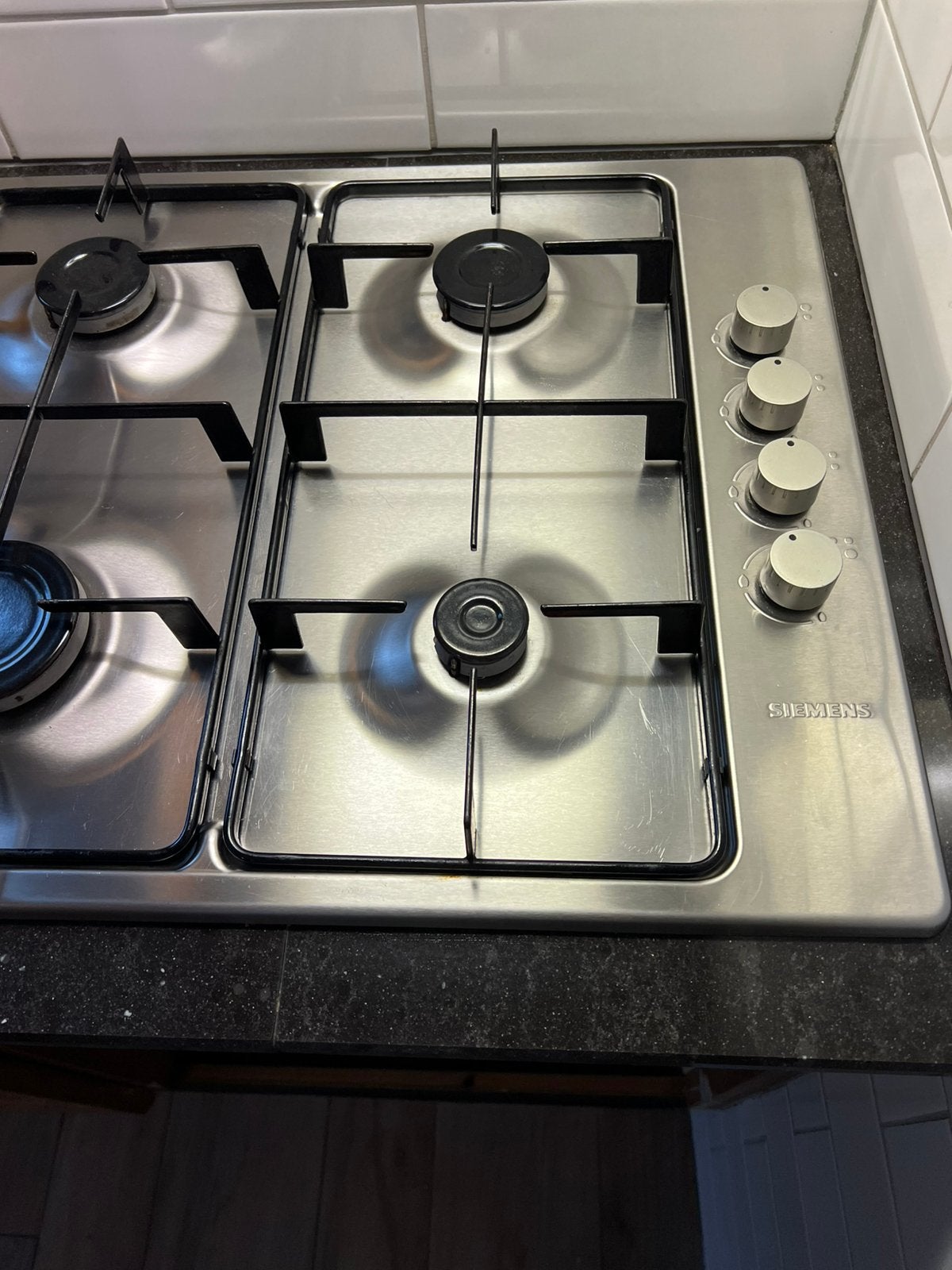 Gaskookplaat Siemens, Witgoed en Apparatuur, Ophalen, Gebruikt, 4 kookzones, Inbouw