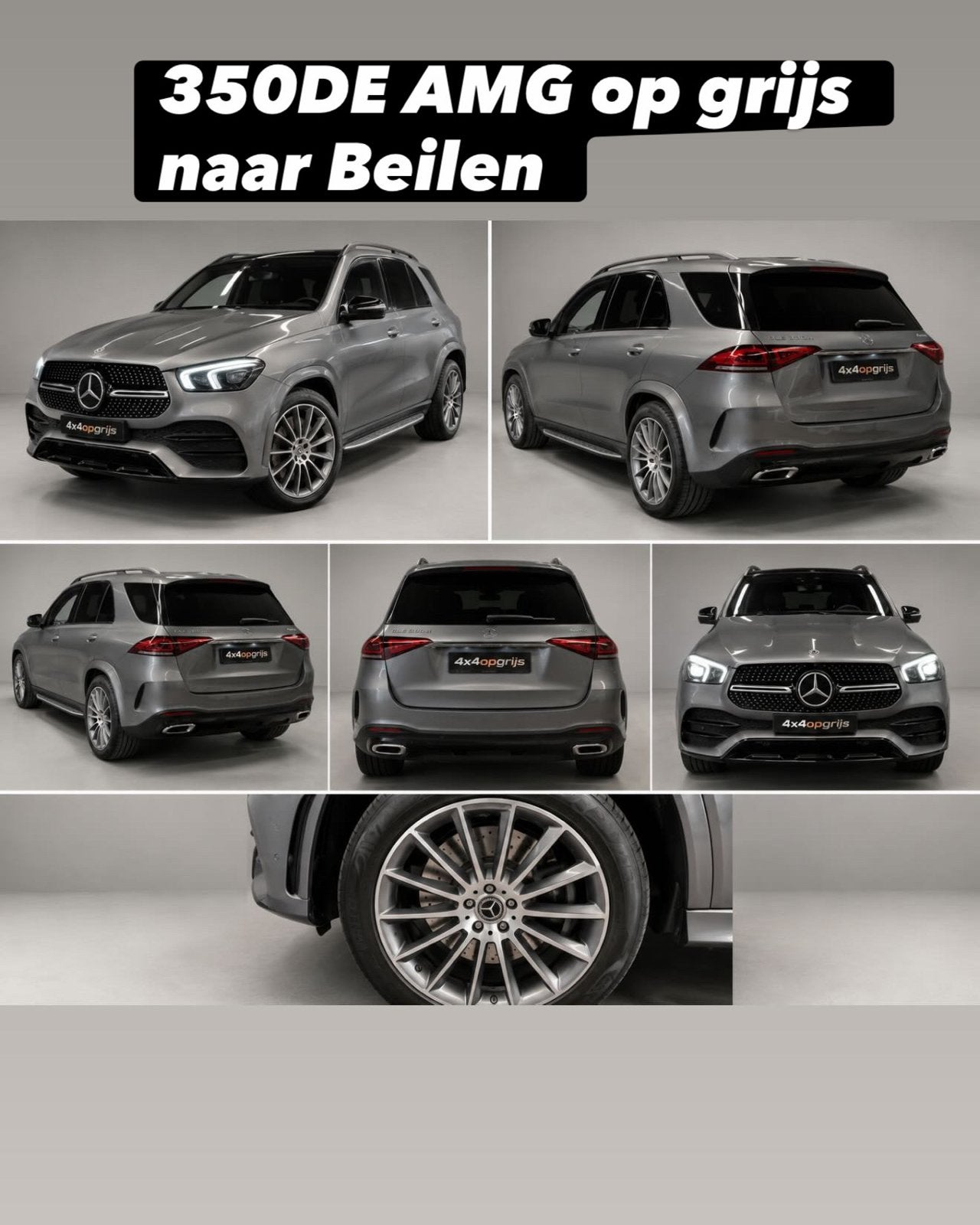 GLE 350de op grijs! Amg optiek, Amg interieur, 2021!, Automaat, GLE, Startonderbreker, Leder