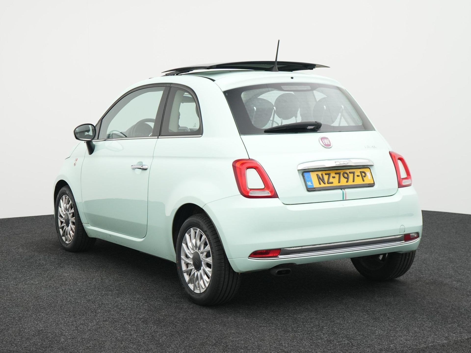 Fiat 500 0.9 TwinAir Turbo Lounge | Panoramisch glazen zonne, Voorwielaandrijving, 12 maanden, Stof, 905 kg