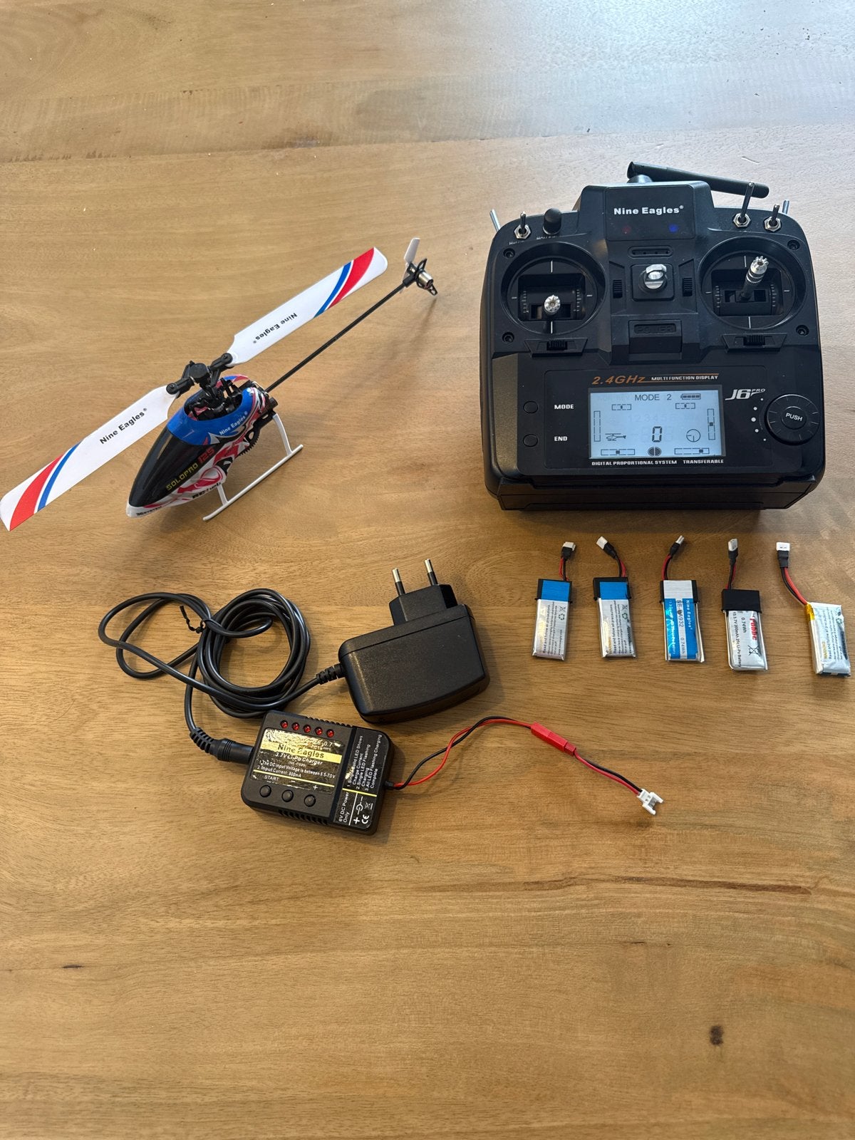 Nine Eagles Solo Pro 126 RC Helikopter met afstandsbediening, Elektro, Gebruikt, RTF (Ready to Fly), Helikopter