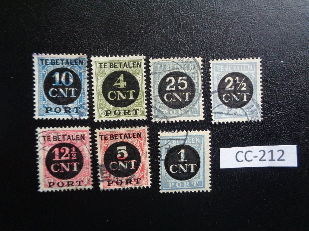 nl - porto zegels 1923/1924 (cc-212), Ophalen of Verzenden, T/m 1940, Gestempeld