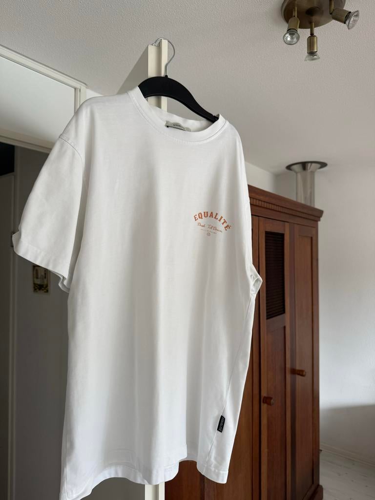 Equalité T-shirt Wit Maat S, Kleding | Heren, T-shirts, Ophalen of Verzenden, Gedragen, Maat 46 (S) of kleiner, Wit