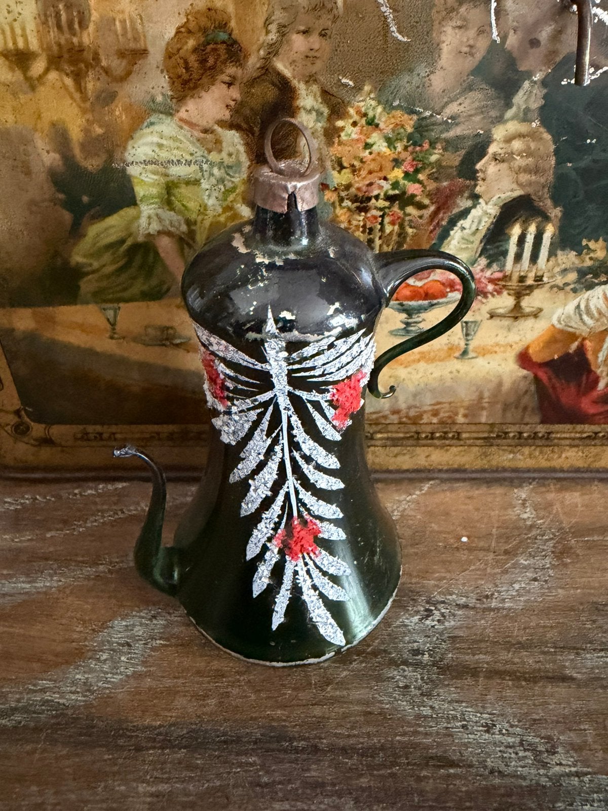 Kerstboom koffiekannetje, Antiek en Kunst, Ophalen of Verzenden