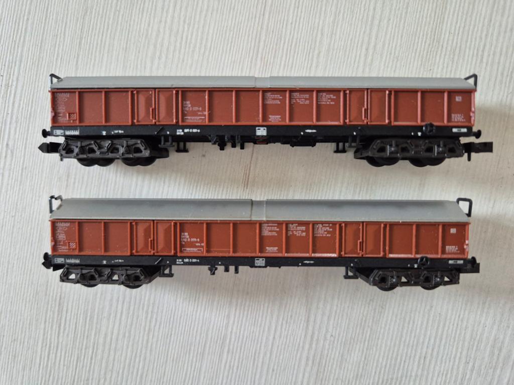 4 Minitrix goederenwagons 3167/3502, Ophalen of Verzenden, Gelijkstroom, Wagon