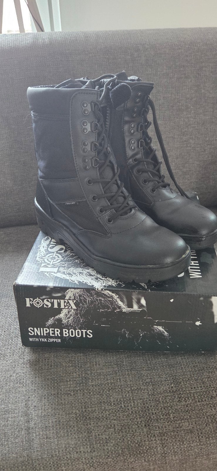 Fostex Sniper Boots - Maat 45 (valt kleiner), Ophalen, Zwart, Boots, Zo goed als nieuw