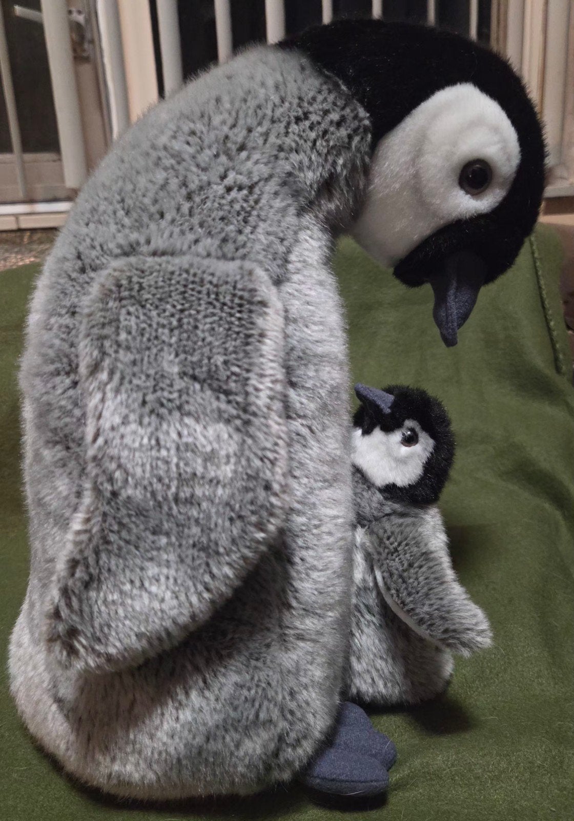 WWF Moeder pinguïn met kind knuffel, Overige merken, Overige karakters, Overige typen, Grijs