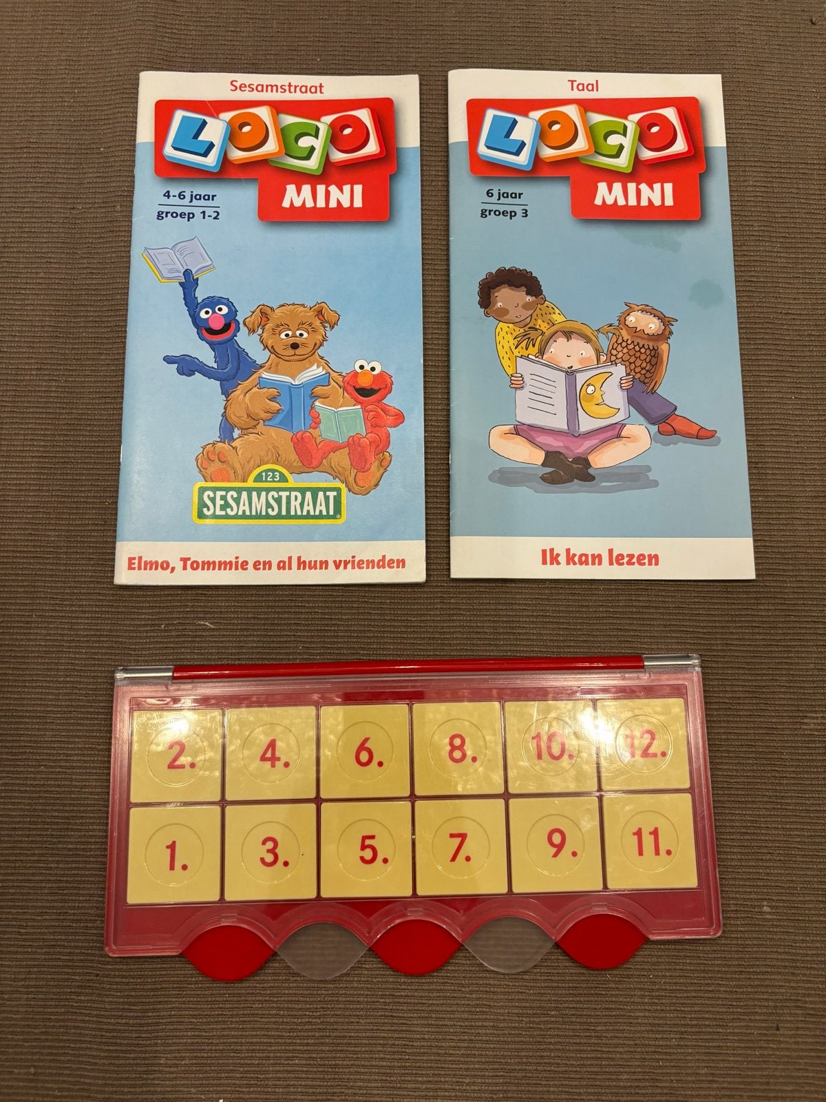 Mini Loco set met 2 boekjes: Sesamstraat en Ik kan lezen, Ophalen of Verzenden, Zo goed als nieuw, Puzzelen