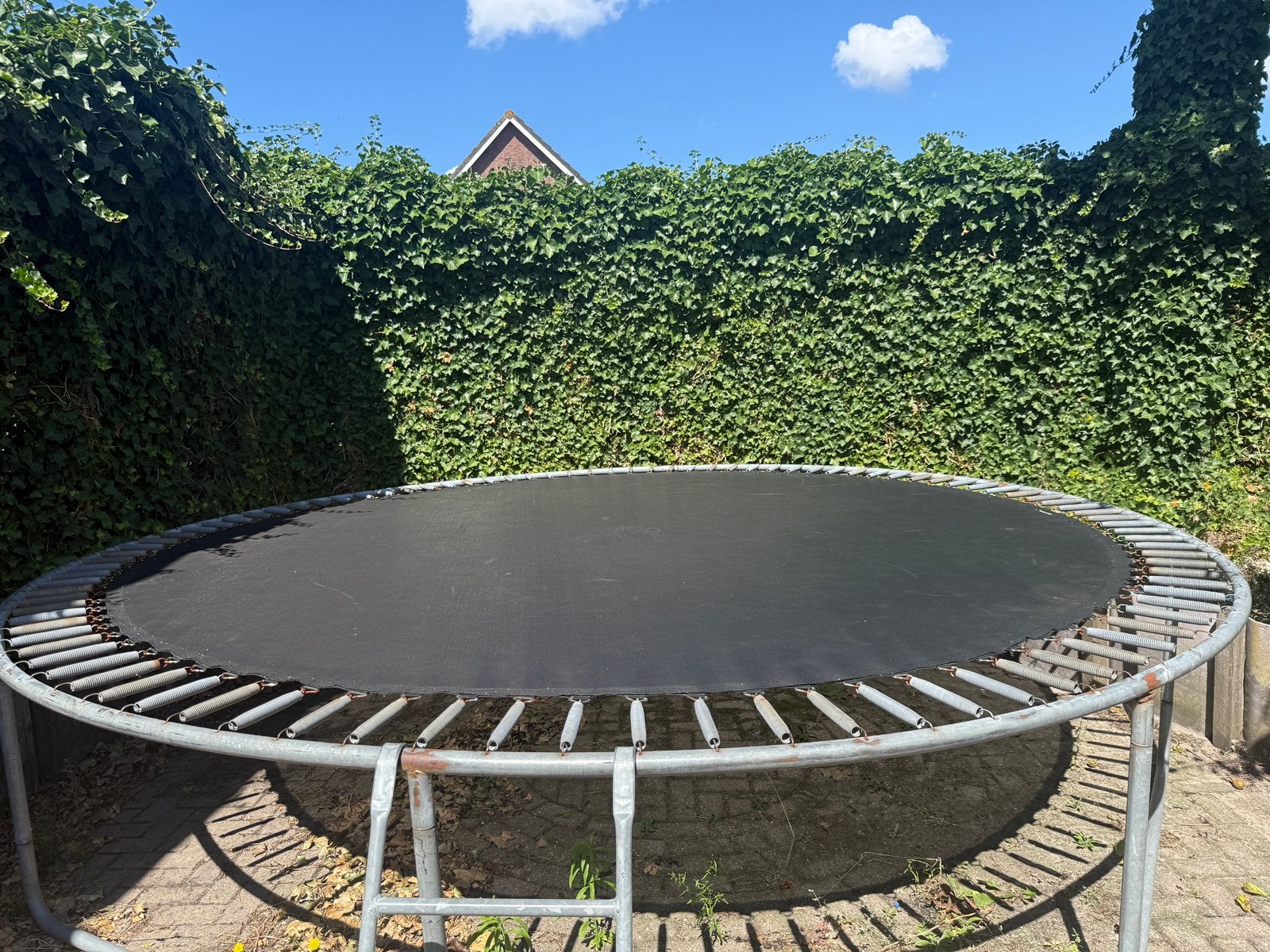 Gebruikte trampoline Elfje diameter 410 cm, Ophalen, Gebruikt