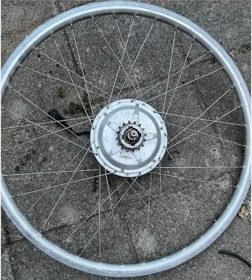 Achterwiel met motor, Fietsen en Brommers, Ophalen, Gebruikt, Elektrische fiets, Motor