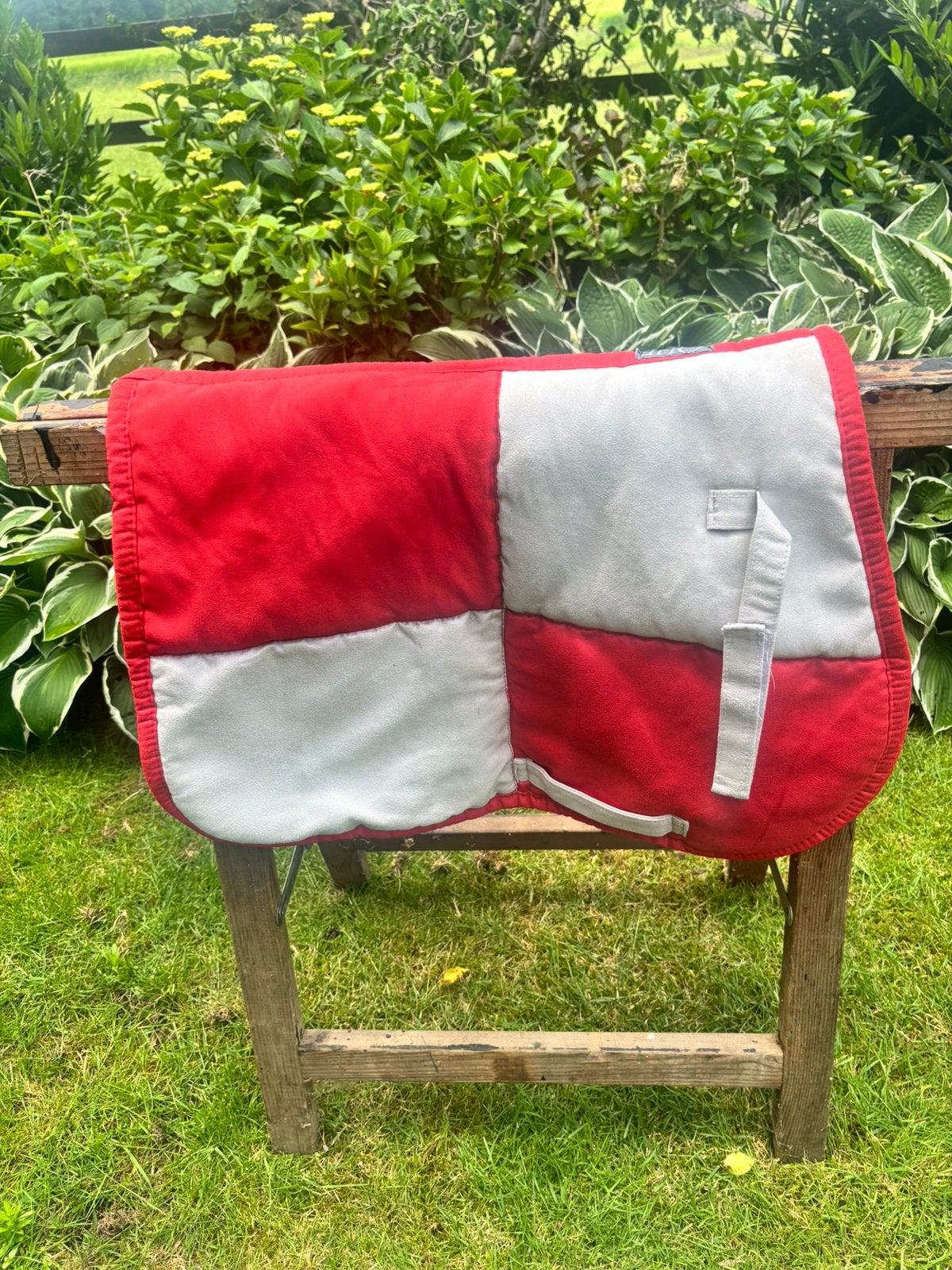 QHP dressuur dekje, Dieren en Toebehoren, Paarden en Pony's | Dekens en Dekjes, Gebruikt, Dressuurdekje, QHP, Rood