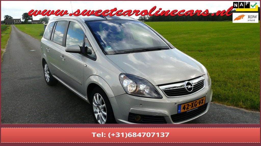 Opel Zafira 2.2 CosmoAutomaat,Panoramadak,,Airco,Elec.pakket, Stof, Zwart, 4 cilinders, 150 pk