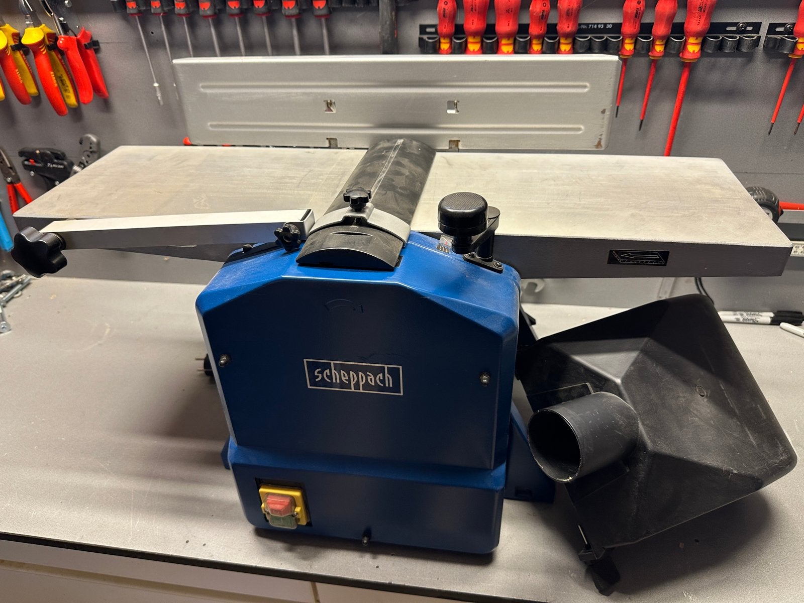 Scheppach HMS850 Vlakschaaf en Vandiktebank, Ophalen, Zo goed als nieuw, Elektrisch, Overige soorten