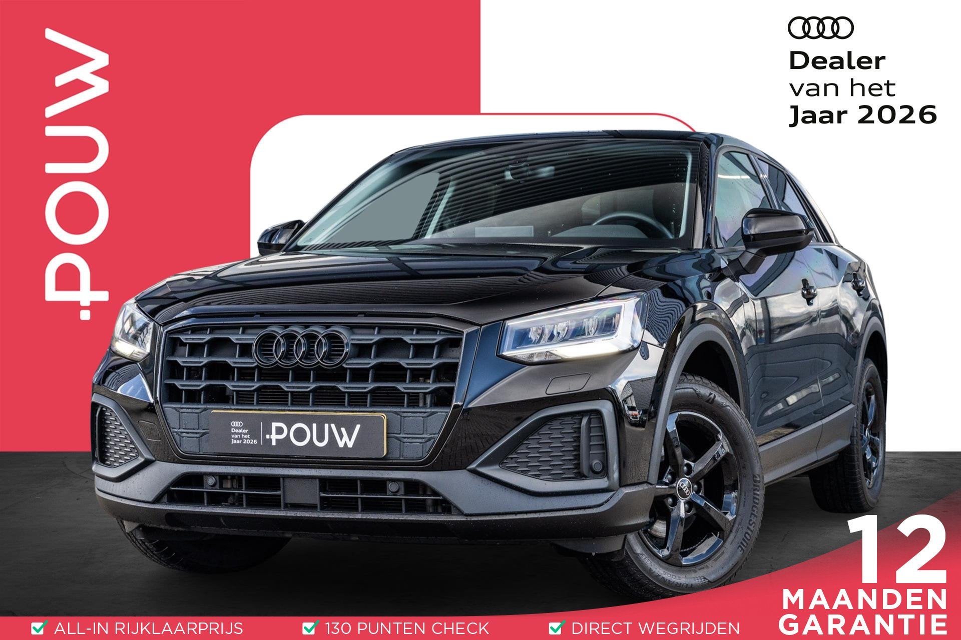 Audi Q2 30 TFSI 110pk Pro Line | Cruise Control | Smartphone, Auto's, Voorwielaandrijving, 12 maanden, Stof, Gebruikt