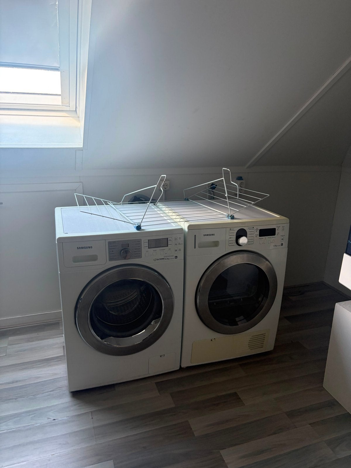 Samsung wasmachine en droger set - Zo goed als nieuw, Witgoed en Apparatuur, Ophalen, 1200 tot 1600 toeren, 8 tot 10 kg, Zo goed als nieuw