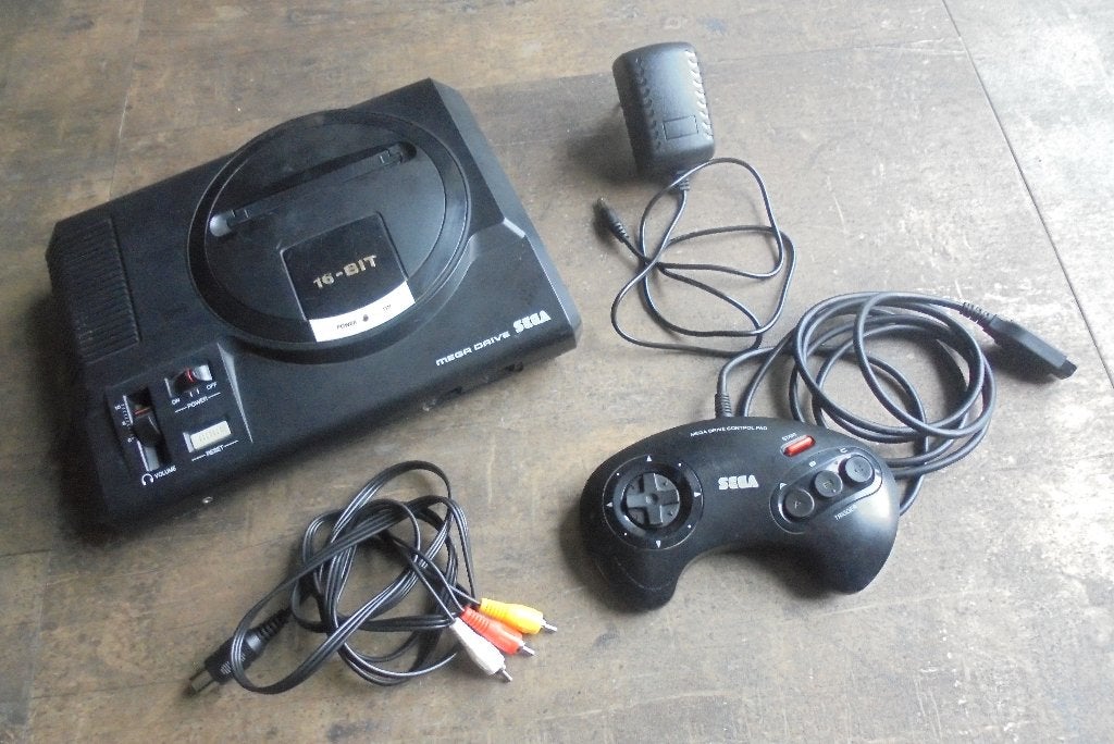 Sega Mega Drive spelconsole (zie foto's), Ophalen of Verzenden, Gebruikt, Met 1 controller, Mega Drive