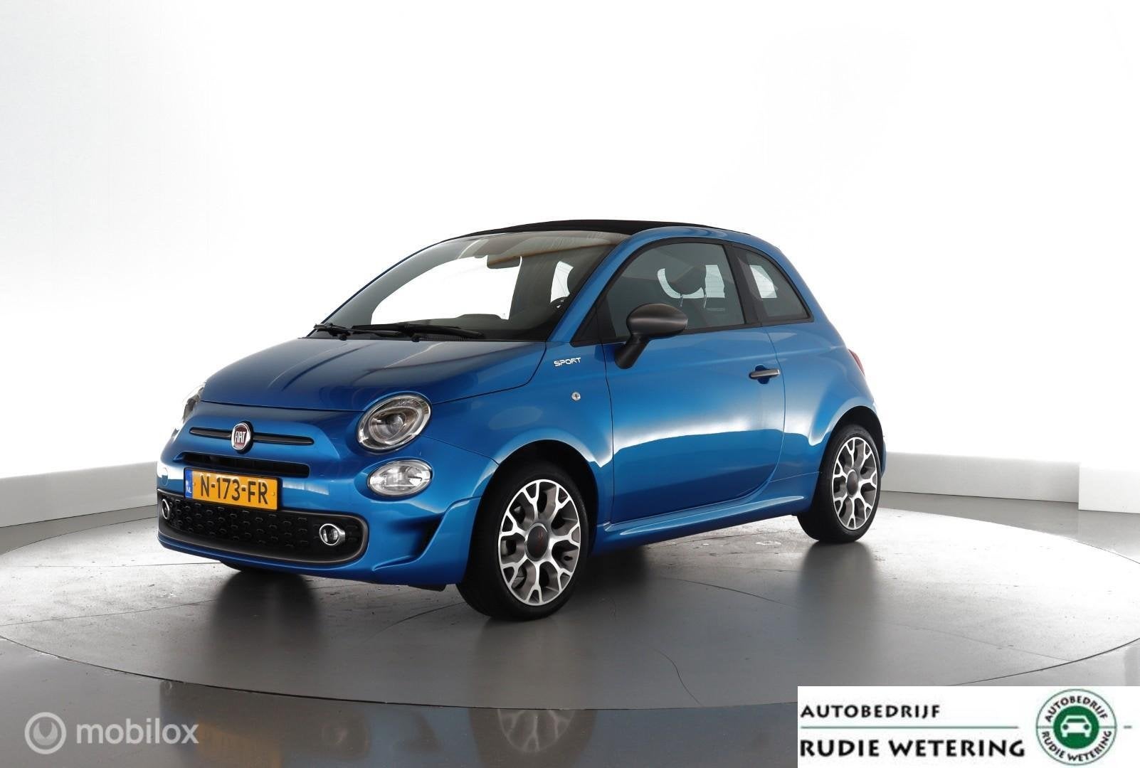 Fiat 500C 1.0 Hybrid Sport dab|applecarplay|cruise|pdc|lmv16, Auto's, Euro 6, Leder en Stof, Origineel Nederlands, Bedrijf