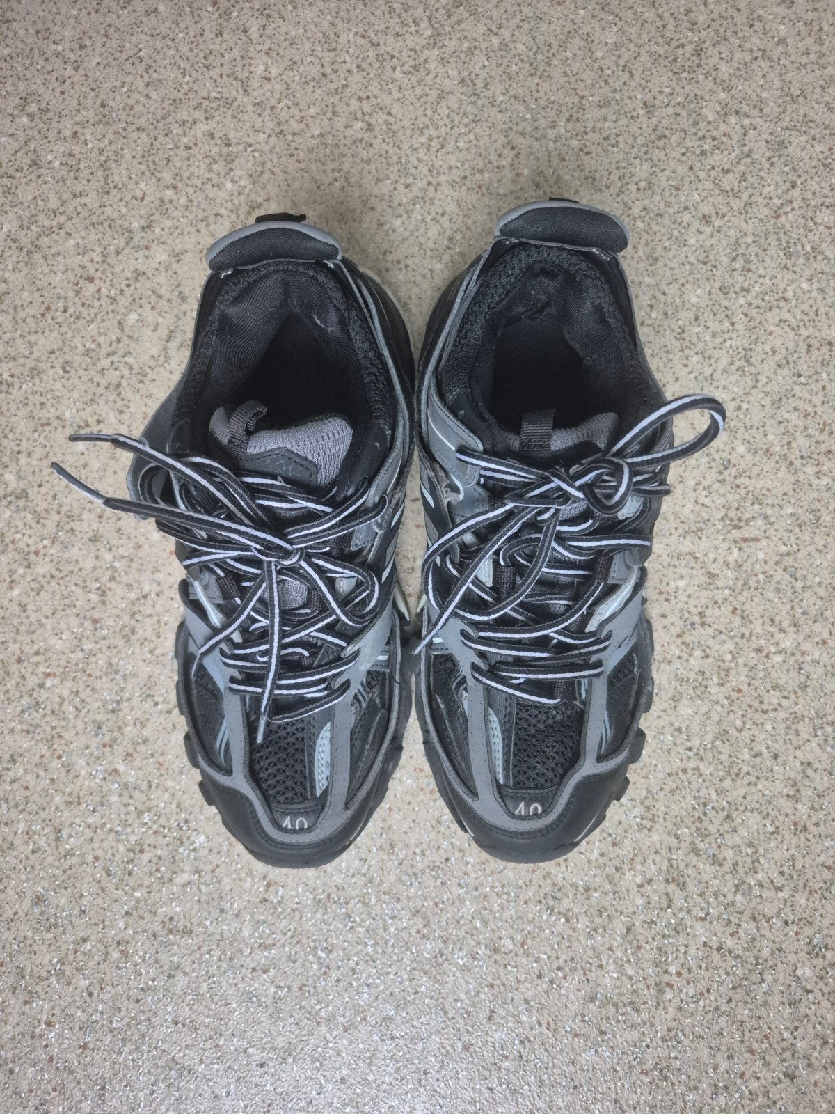 Balenciaga Track Sneakers Zwart/Grijs Maat 40, Ophalen of Verzenden, Gedragen, Zwart, Sneakers of Gympen