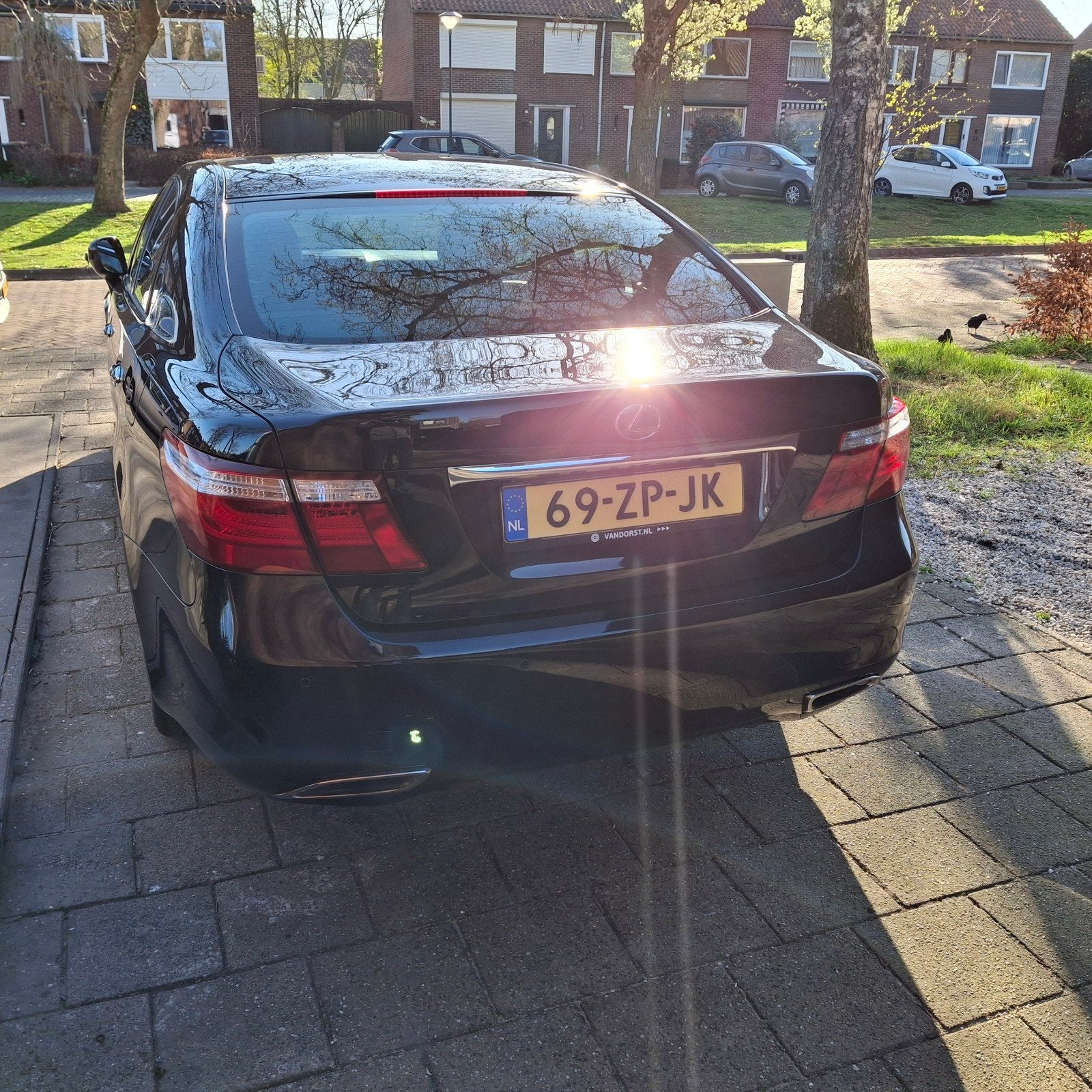 Moet weg!! Lexus LS 5.0 v8 -445pk- Hybride 2008 donkerblau, Auto's, Automaat, 394 pk, 2245 kg, Zwart