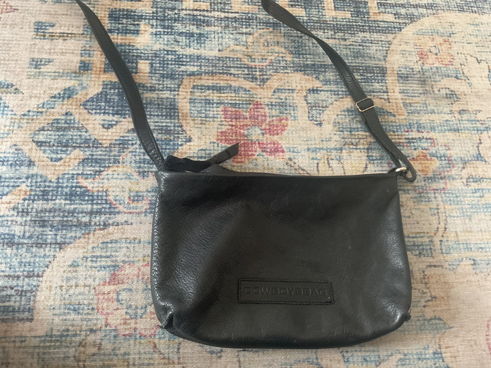 Cowboys bag, Ophalen of Verzenden, Zo goed als nieuw, Blauw, Leer