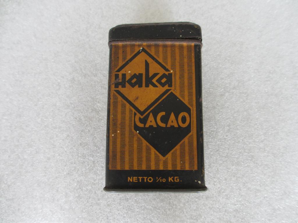 Apart Formaat Oud Cacao Blikje van Haka, Verzamelen, Blikken, Gebruikt, Overige, Ophalen of Verzenden