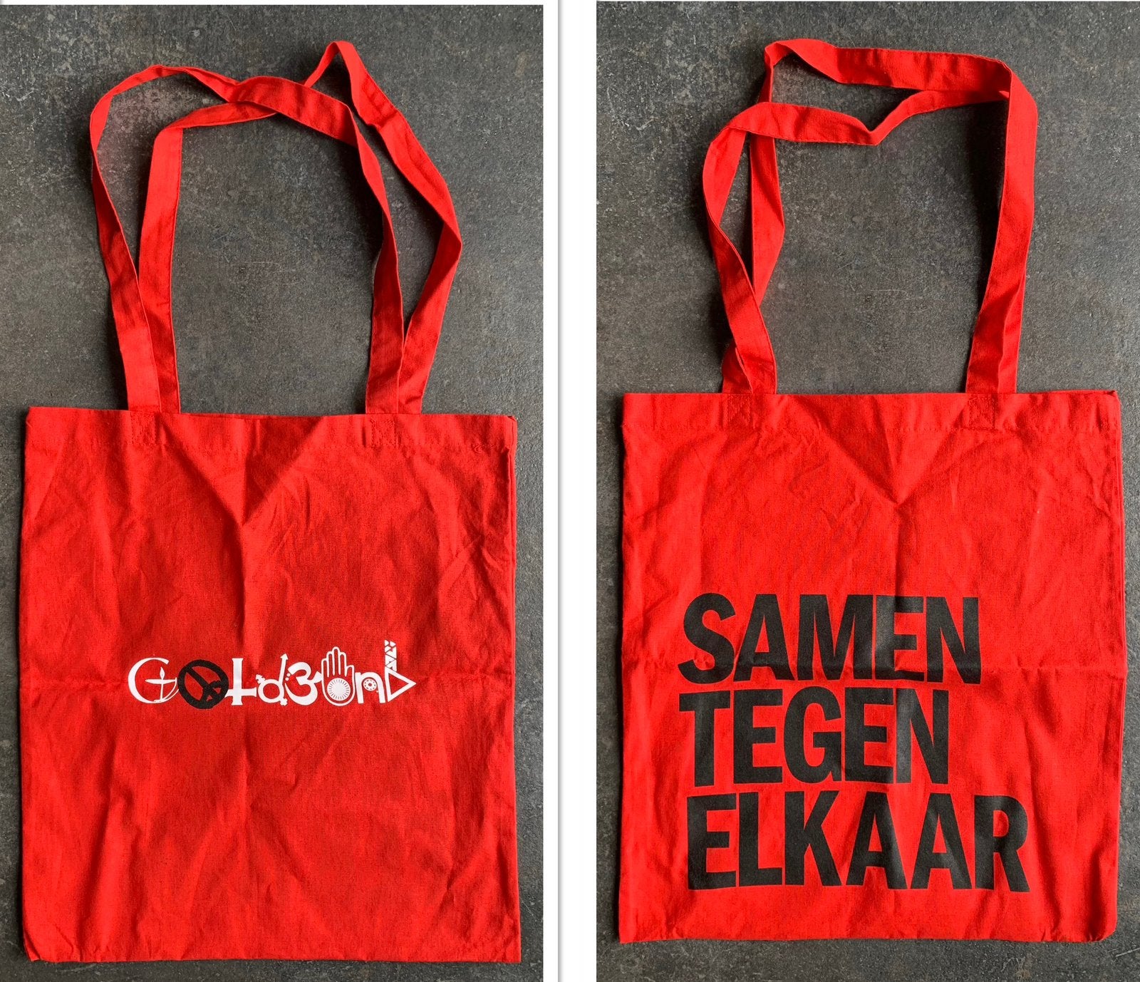 Goldband: Samen Tegen Elkaar Tote-Bag, Ophalen of Verzenden
