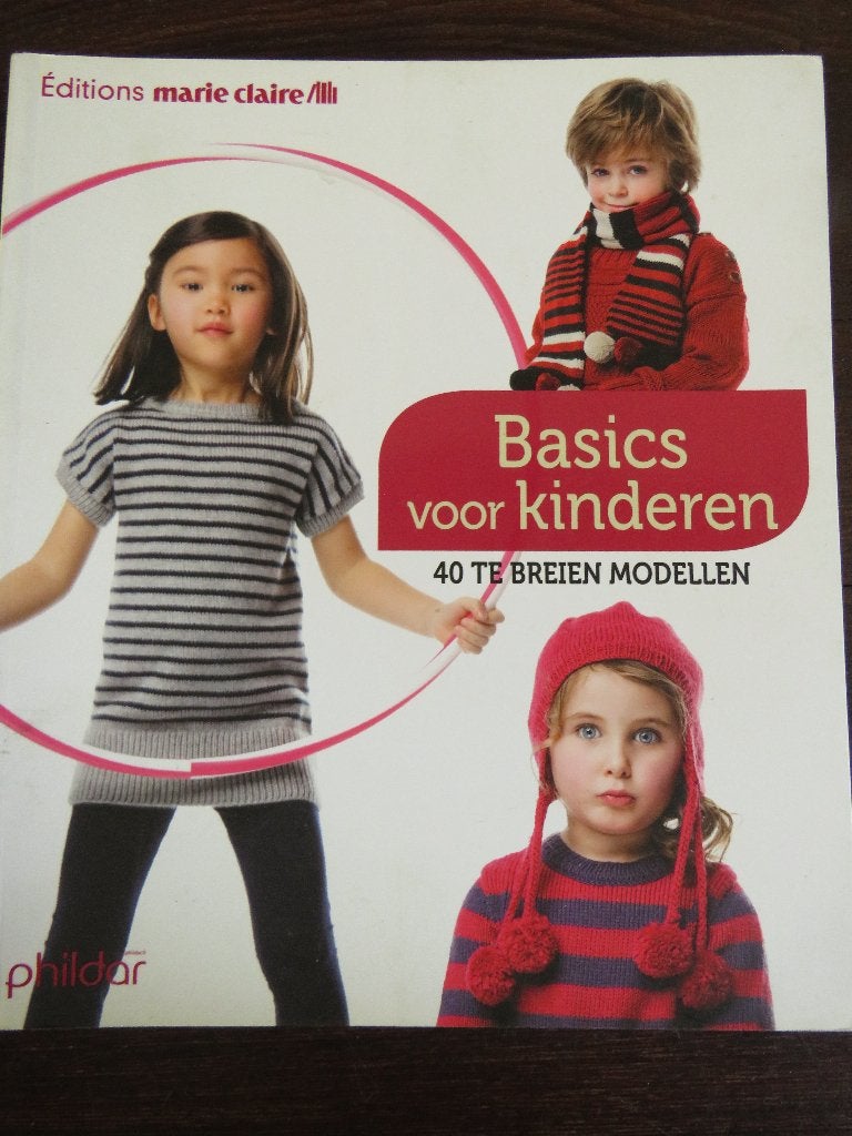Marie Claire Phildar Basics voor kinderen 40 modellen breien, Ophalen of Verzenden, Zo goed als nieuw, Breien en Haken