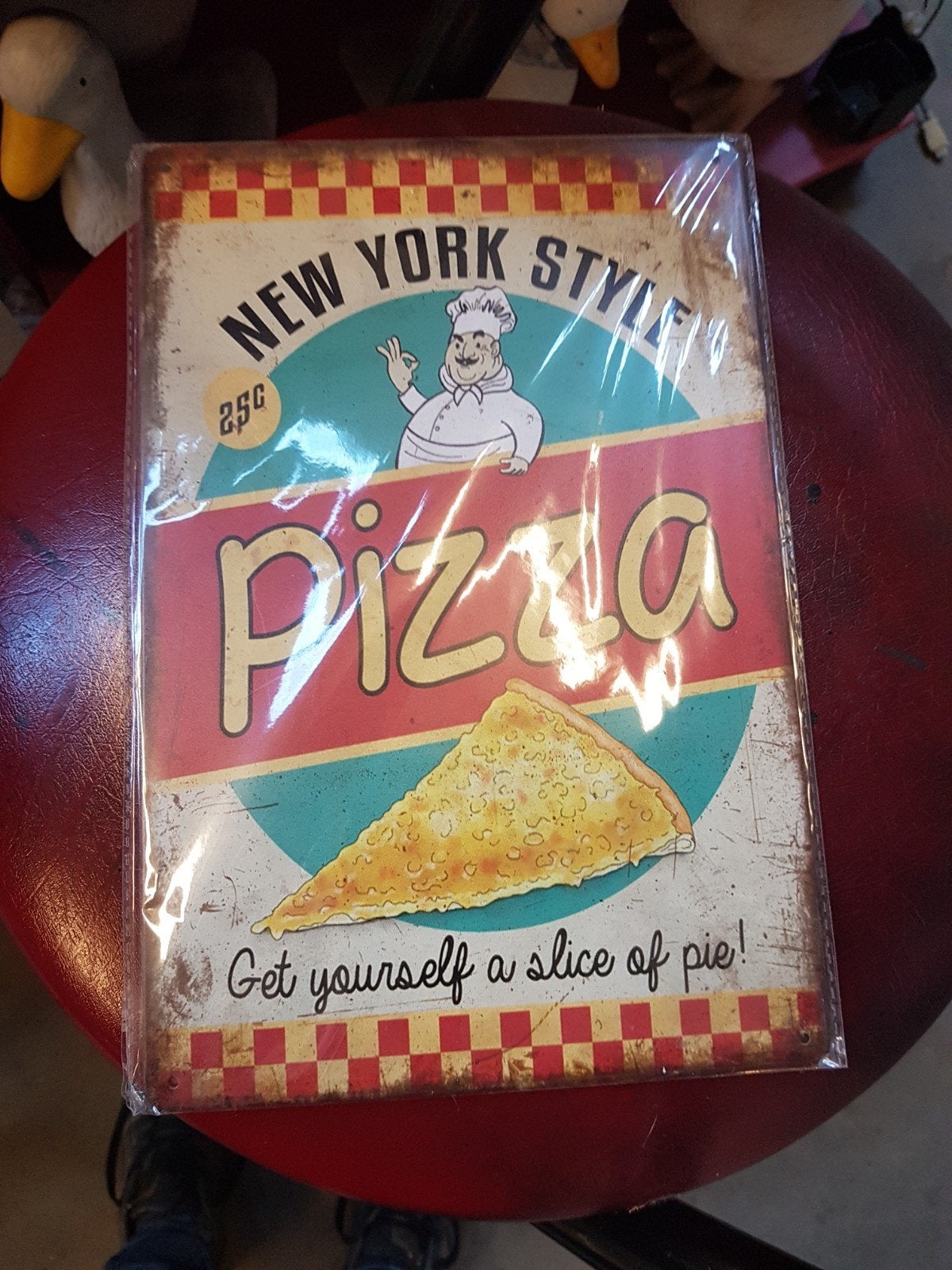 reclame bord pizza, Ophalen, Zo goed als nieuw, Reclamebord