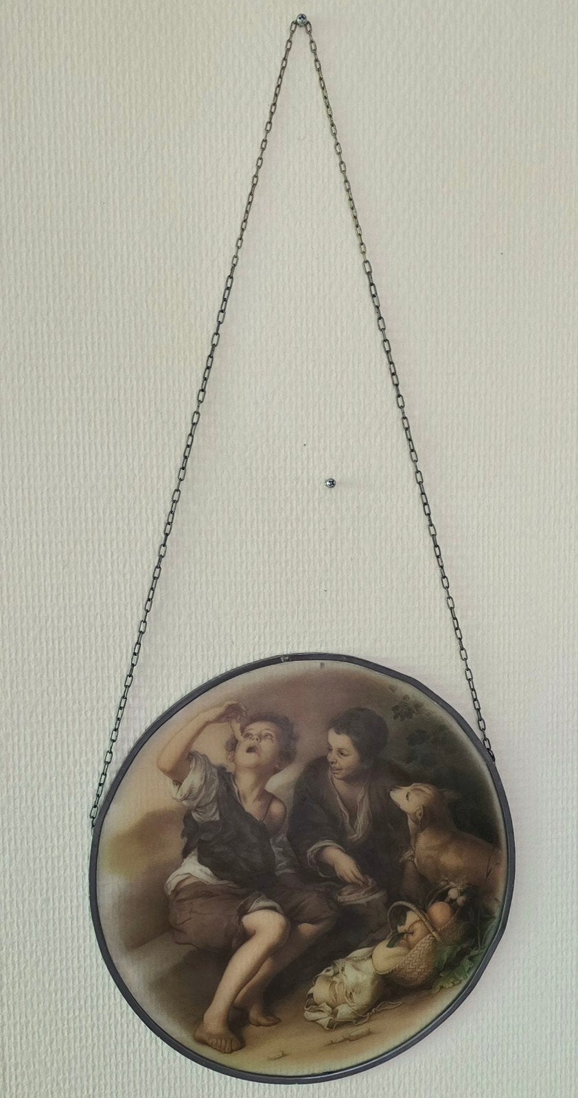 Prachtige Glas in lood paneel, Bartolomé Esteban Murillo, Ophalen of Verzenden