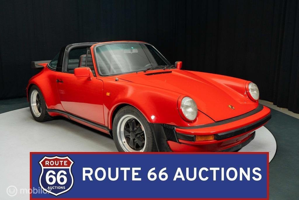 Porsche 911 Targa | 1975 | Route 66 Auctions, Auto's, Overige carrosserieën, Zwart, Bedrijf, Porsche
