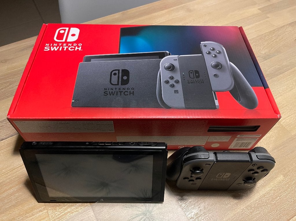 Nintendo Switch V2 + Animal Crossing + 32GB SD kaart, Switch 2019 Upgrade, Met 2 controllers, Ophalen of Verzenden, Zo goed als nieuw