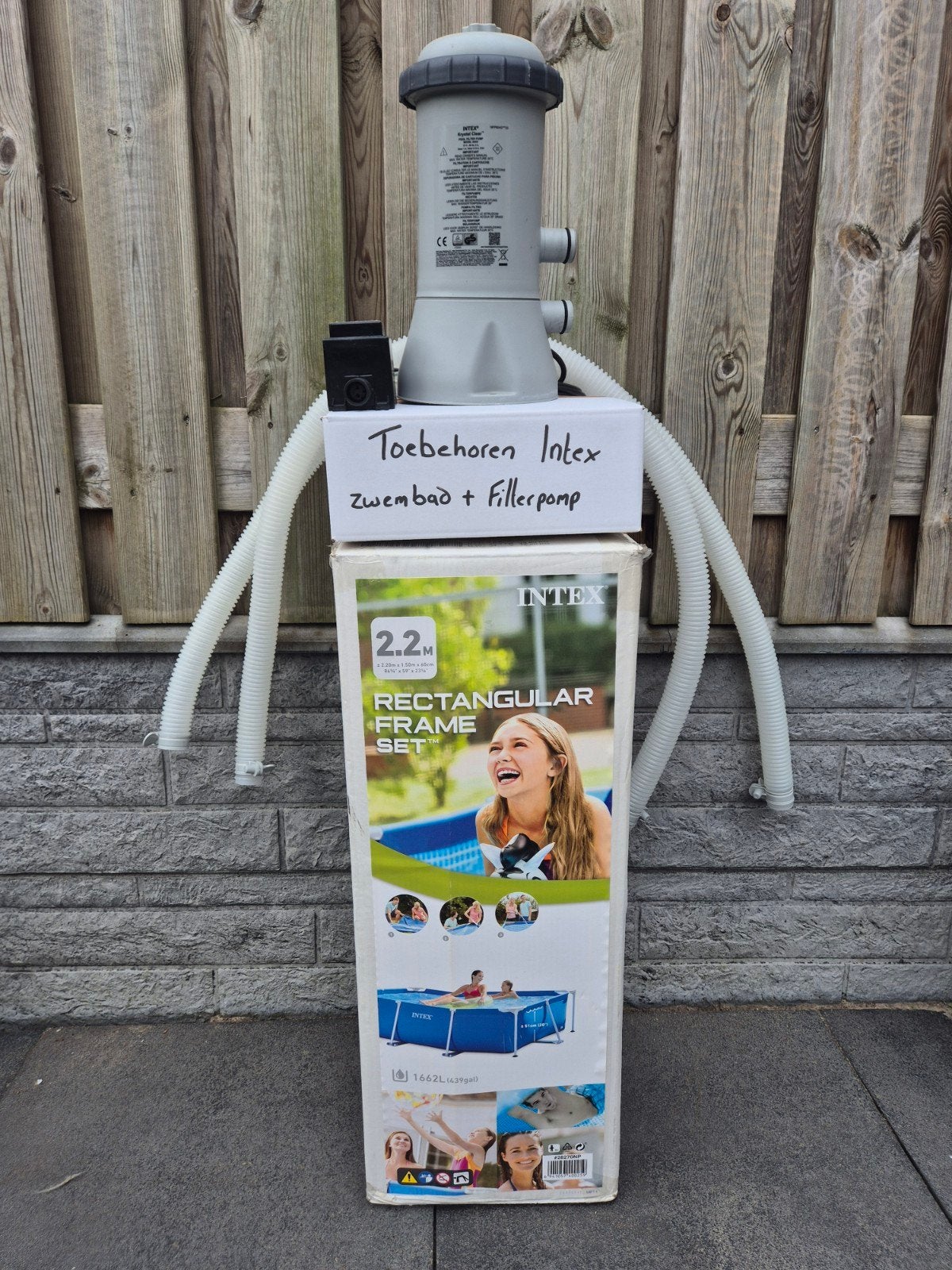 Te koop intex frame zwembad 220x150x60, Engeland, Minder dan 80 cm, Info@intex.eu, Ophalen of Verzenden