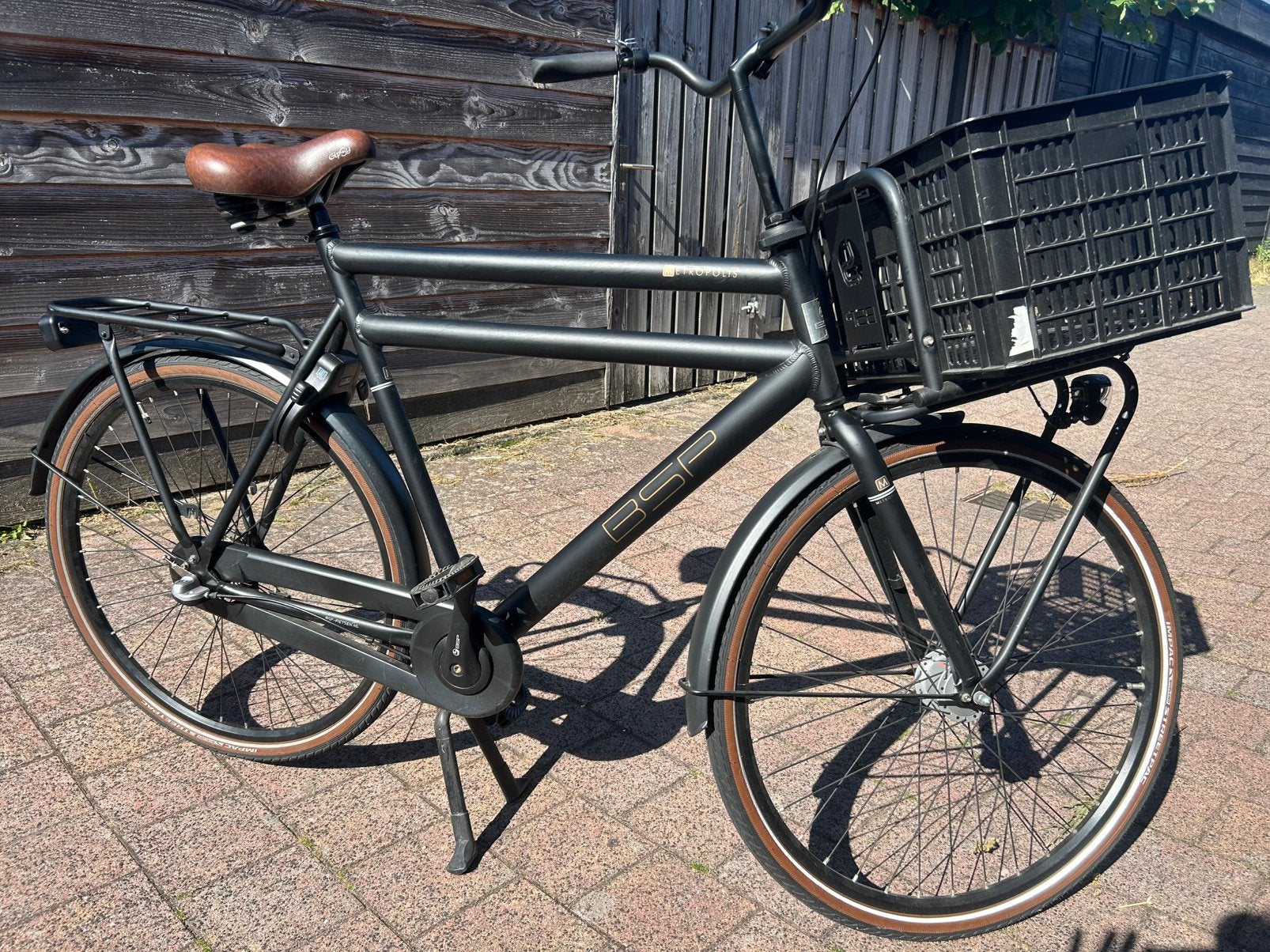 BSP Metropolis ZGAN herenfiets/transportfiets, Terugtraprem, Versnellingen, Zo goed als nieuw, Ophalen