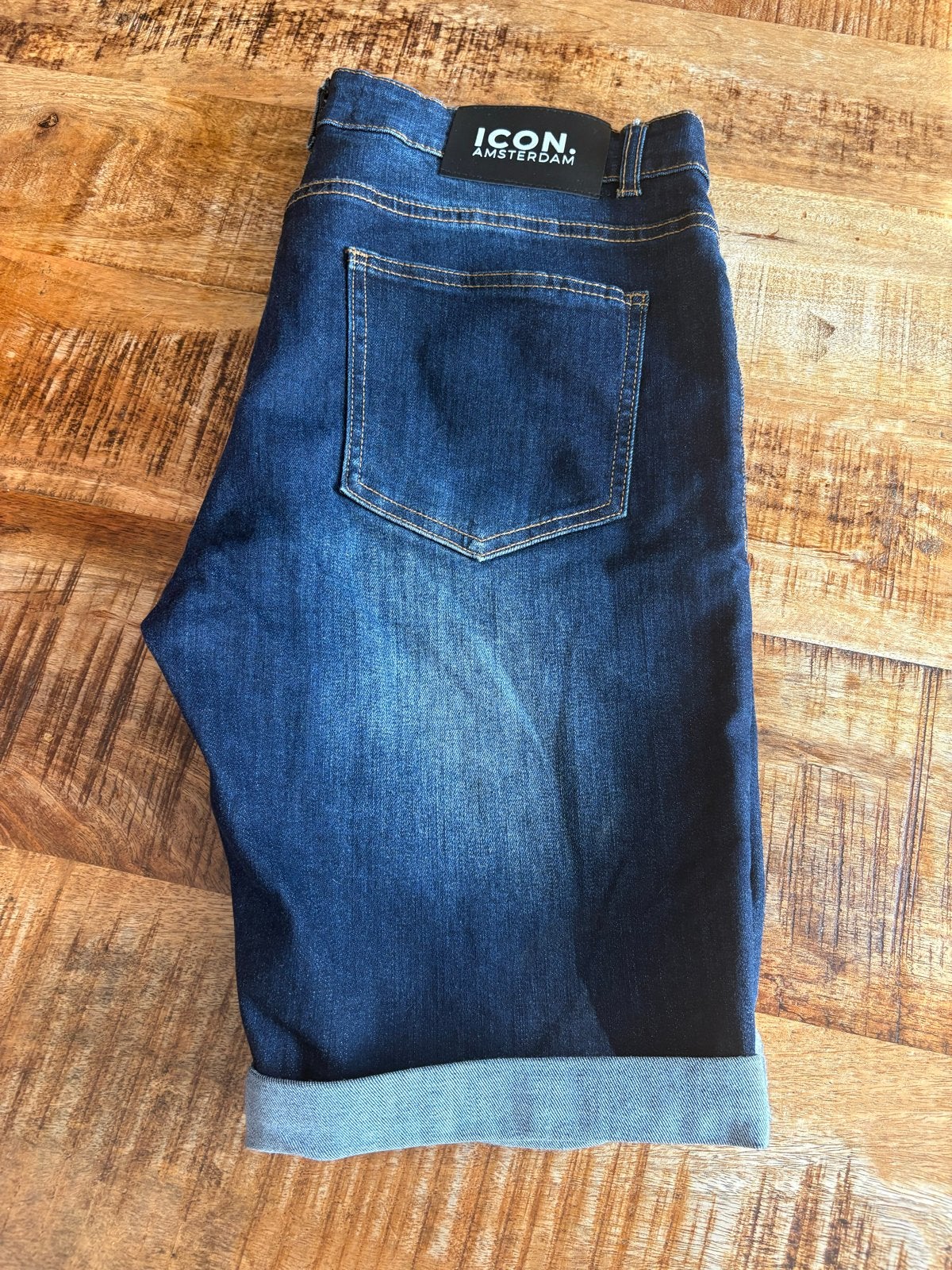 ICON. Amsterdam spijkerbroek shorts maat 32, Kleding | Heren, Spijkerbroeken en Jeans, Ophalen, Nieuw, Blauw, W32 (confectie 46) of kleiner