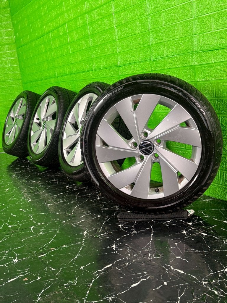 Originele Volkswagen Golf Caddy velgen 17" 5x112 Belmont 7mm, Niet ingevuld, Gebruikt, Banden en Velgen, Niet ingevuld