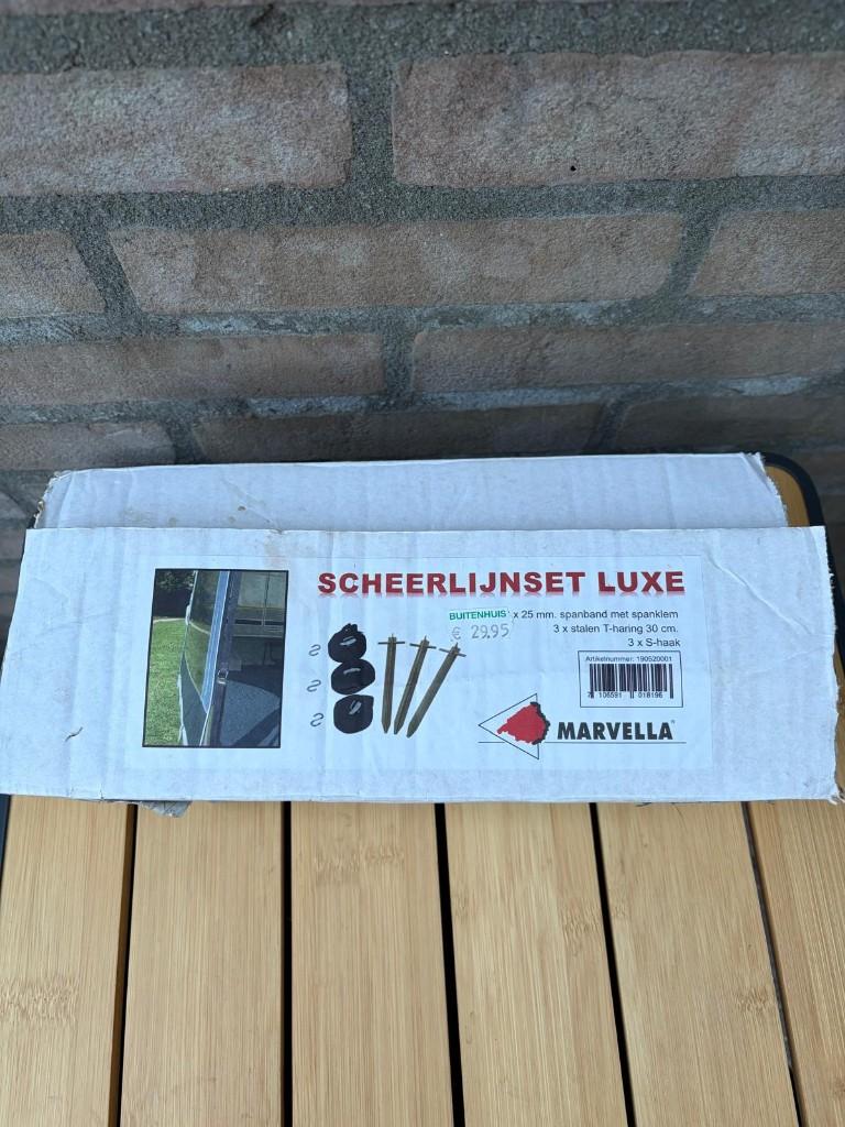 Scheerlijnset Luxe caravan, Caravans en Kamperen, Caravan accessoires, Ophalen, Zo goed als nieuw