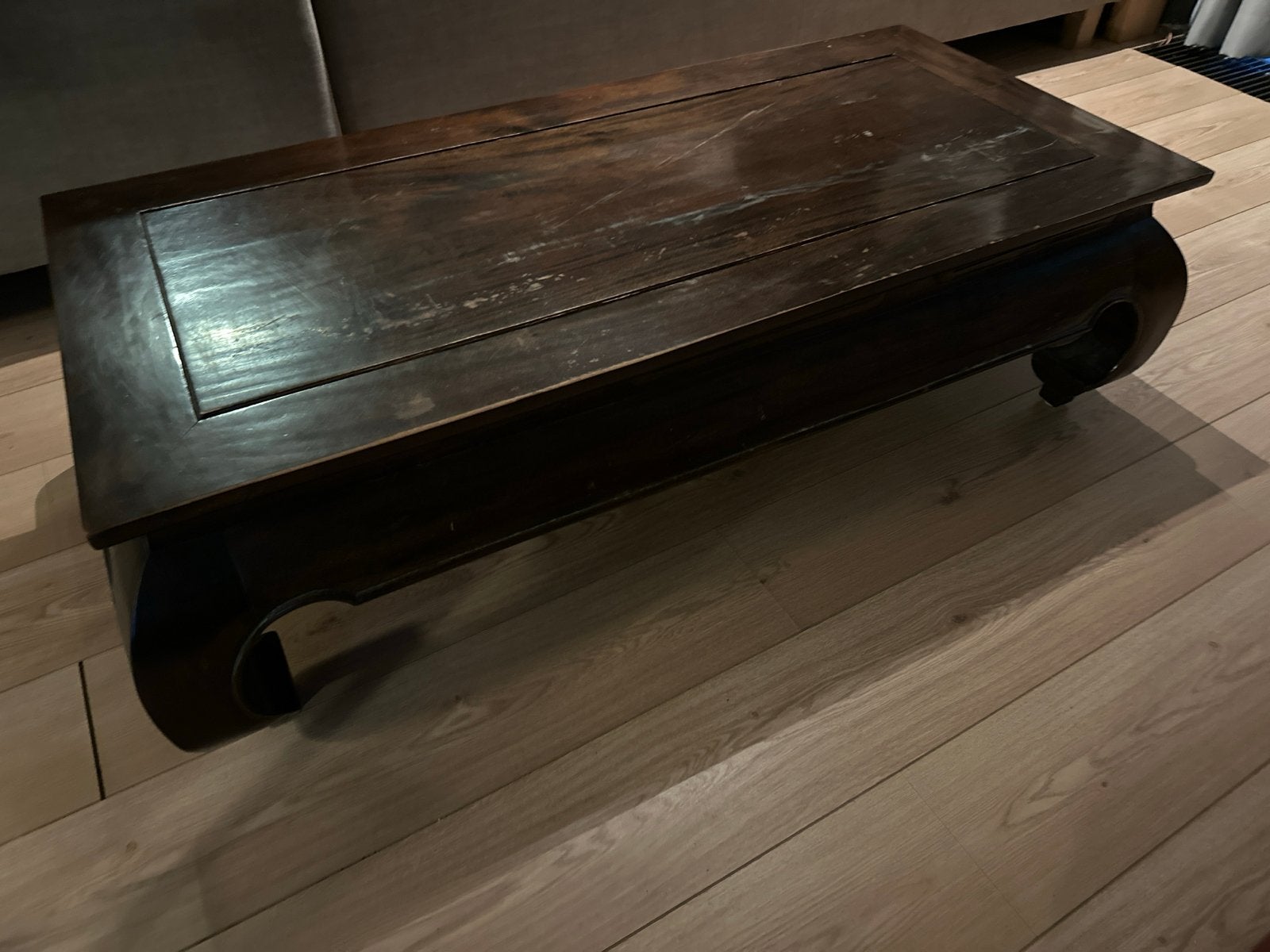 Antieke Chinese Salontafel - Donker Hout, Ophalen
