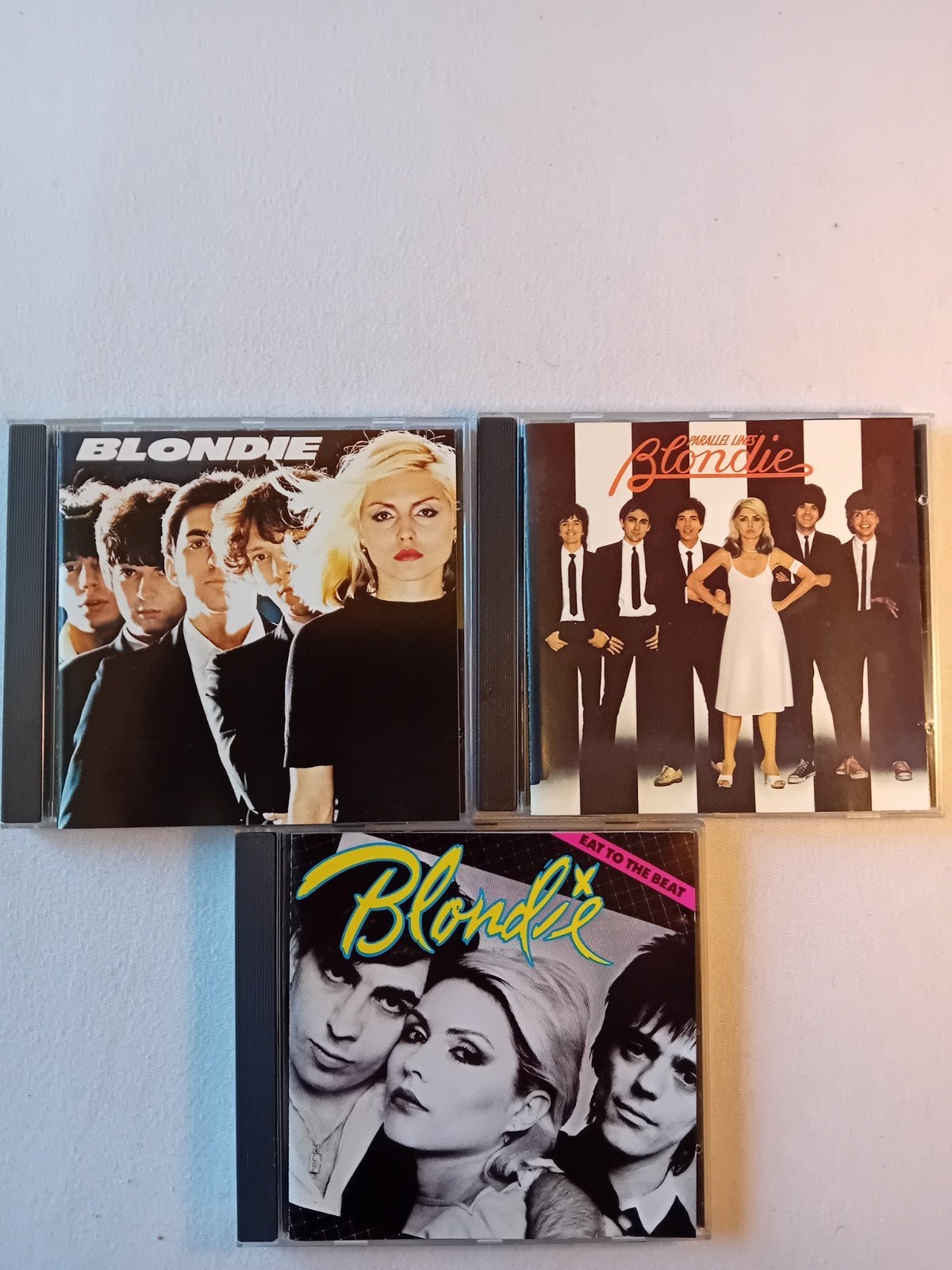 Blondie CD's: Blondie, Parallel Lines, Eat to the Beat, Gebruikt, Pop, Ophalen of Verzenden, Inclusief doosje