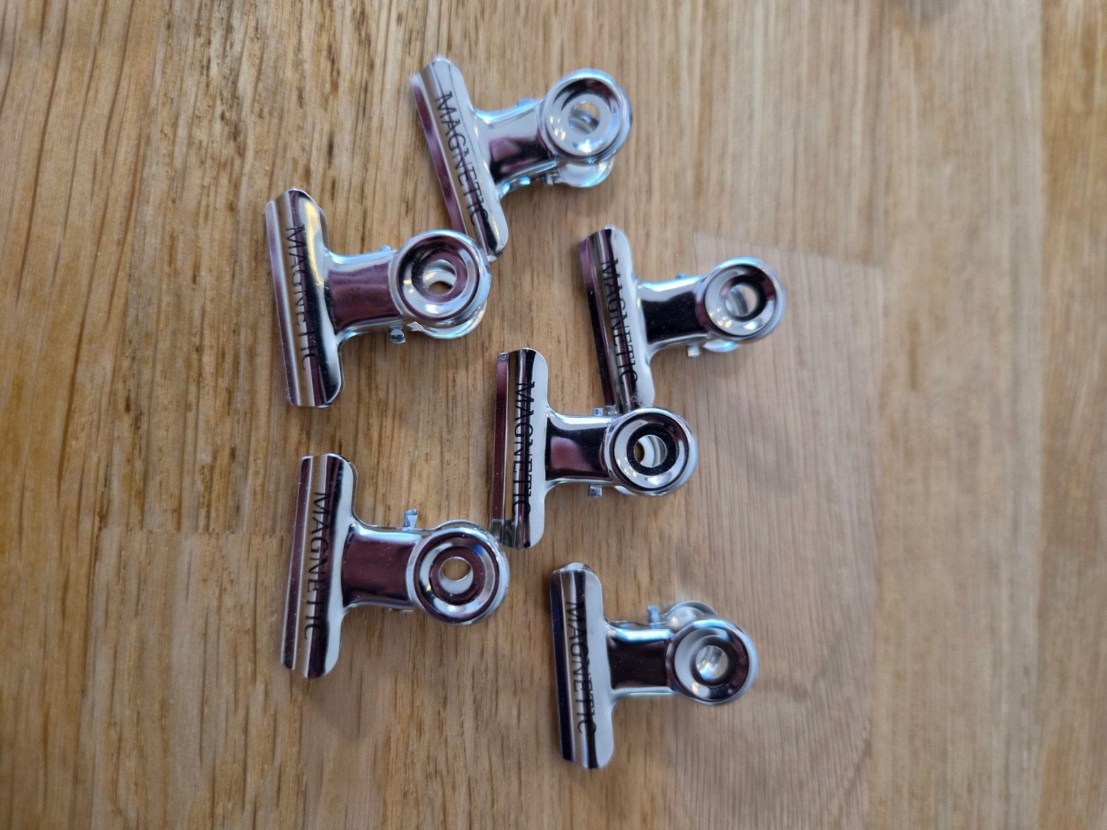 6 Magnetic klemmetjes acryl, Ophalen of Verzenden