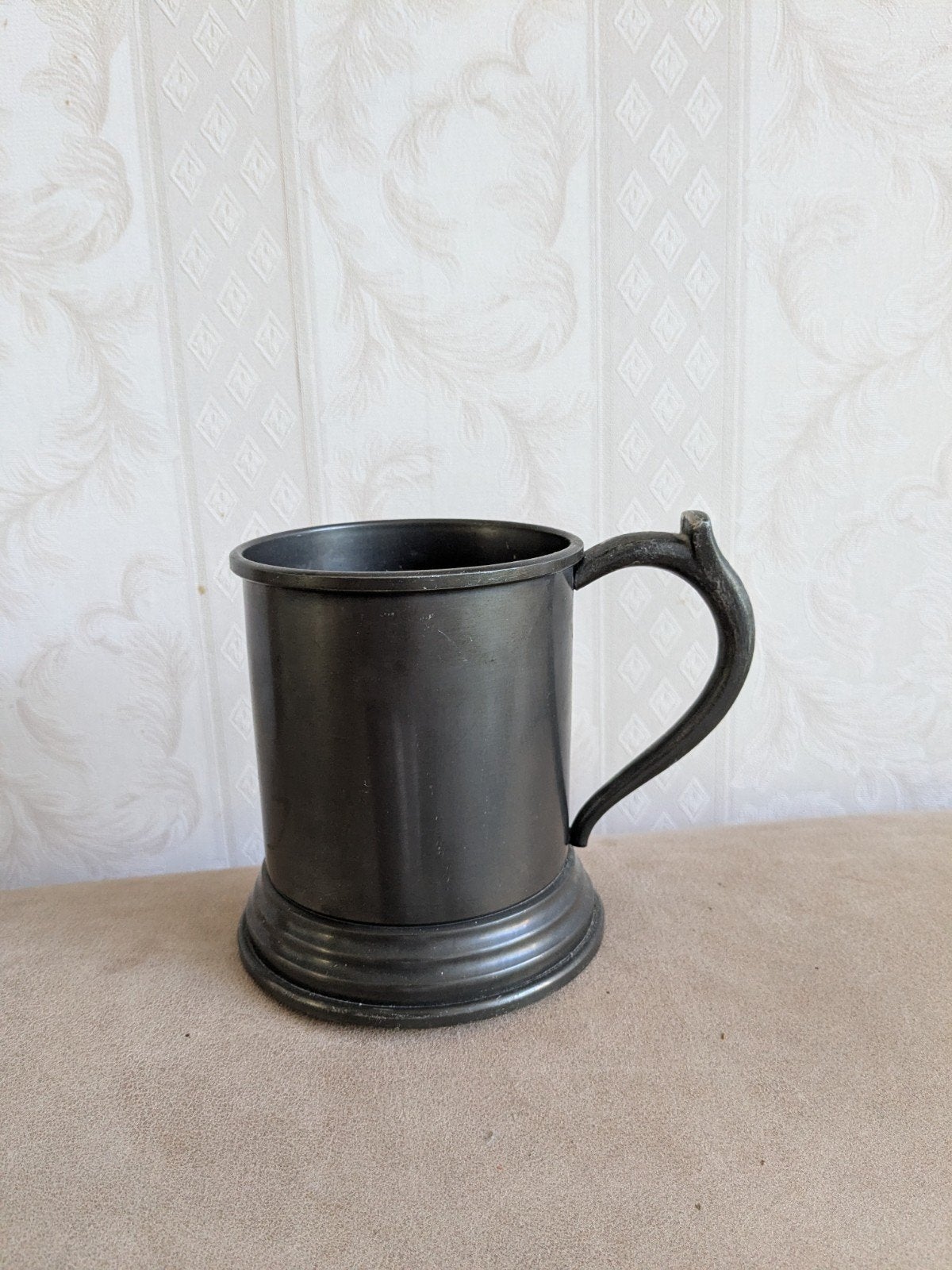 Vintage tinnen beker met handvat - J. Henckels Solingen, Ophalen of Verzenden