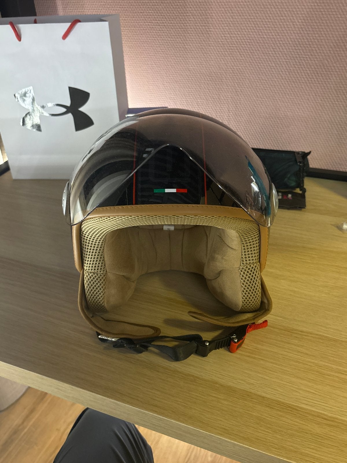 Scooter helm Maat S, Motoren, Kleding | Motorhelmen, Jethelm, S, Tweedehands, Ophalen