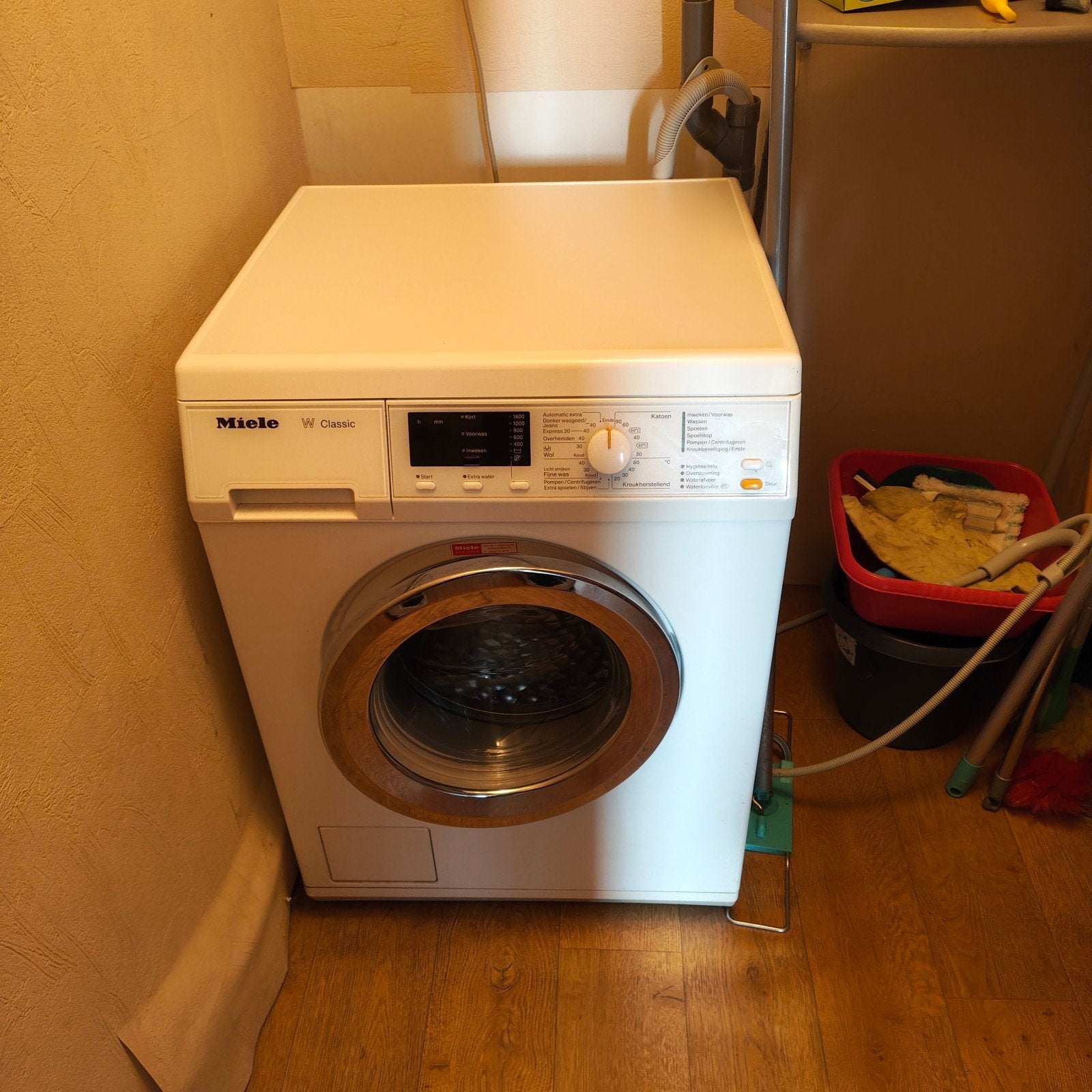Miele WDA110 W Classic wasmachine – goed werkend, Ophalen, 1200 tot 1600 toeren, Gebruikt, Kort programma