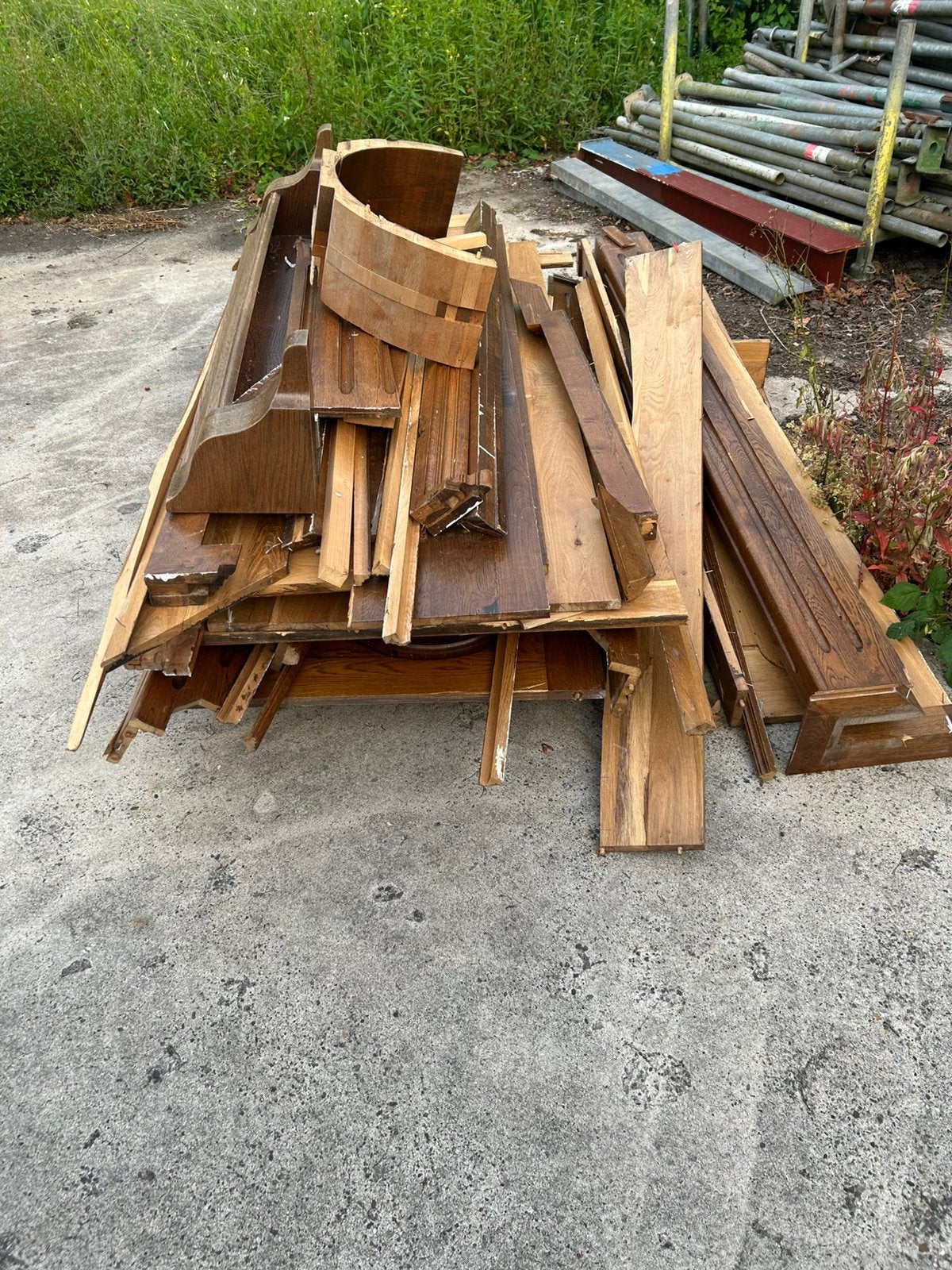 Gratis kachelhout stookhout, Doe-het-zelf en Verbouw, Hout en Planken, Ophalen, Gebruikt, Overige typen, 50 mm of meer
