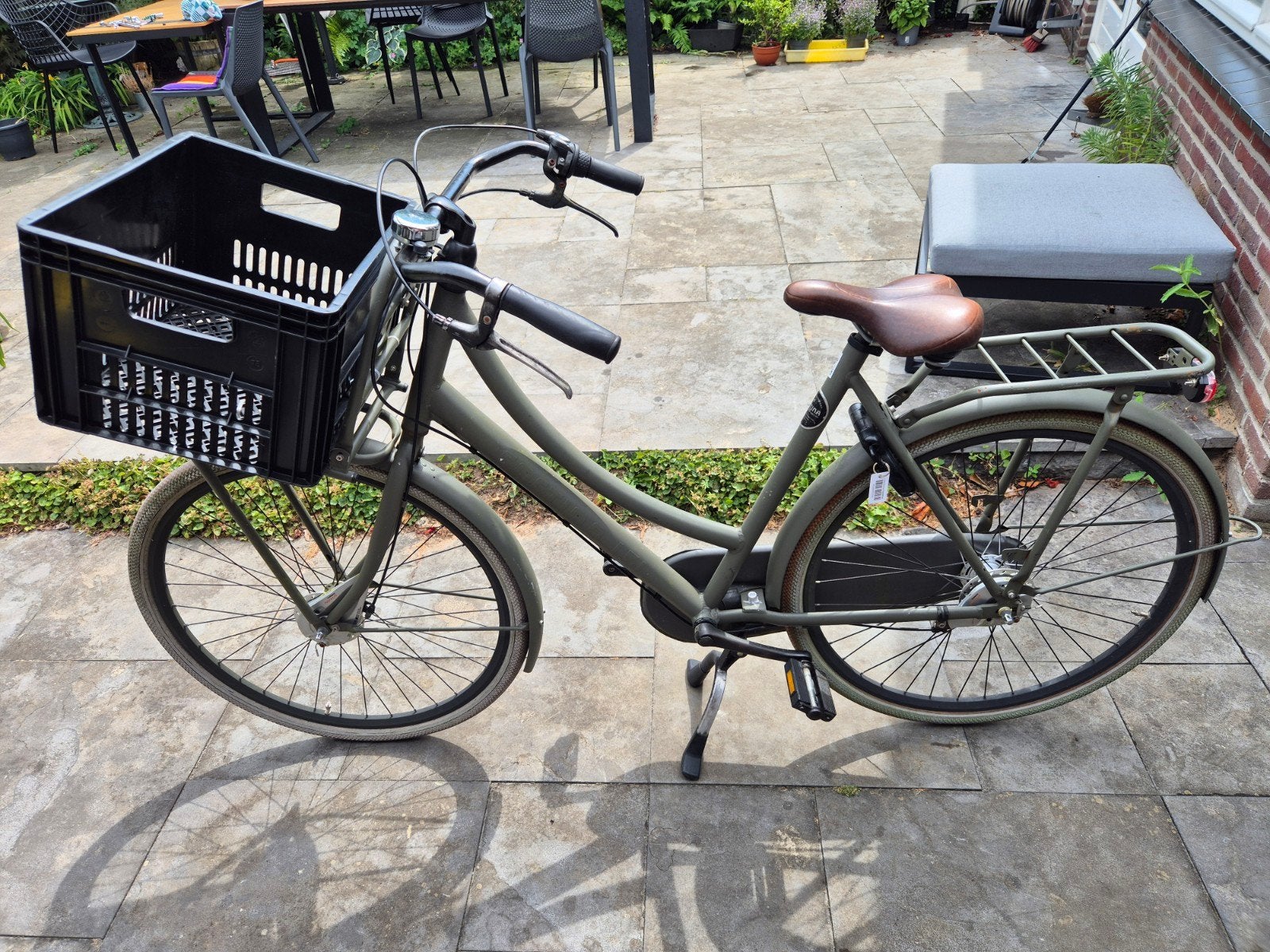 Cortina U4 Transportfiets 28 inch, Gebruikt, Versnellingen, 56 cm of meer, Trommelrem