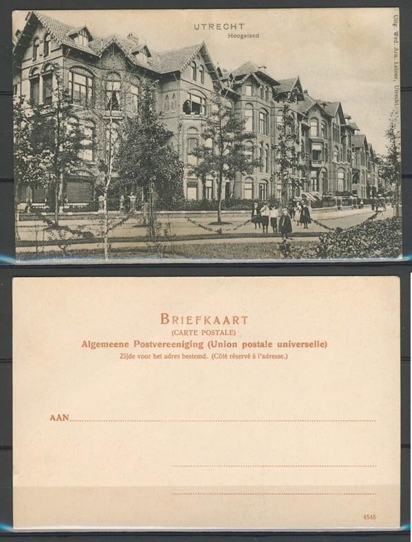 Utrecht 1920 Hogeland Ansichtkaart f-147 jdu, Ophalen of Verzenden, Ongelopen, Utrecht