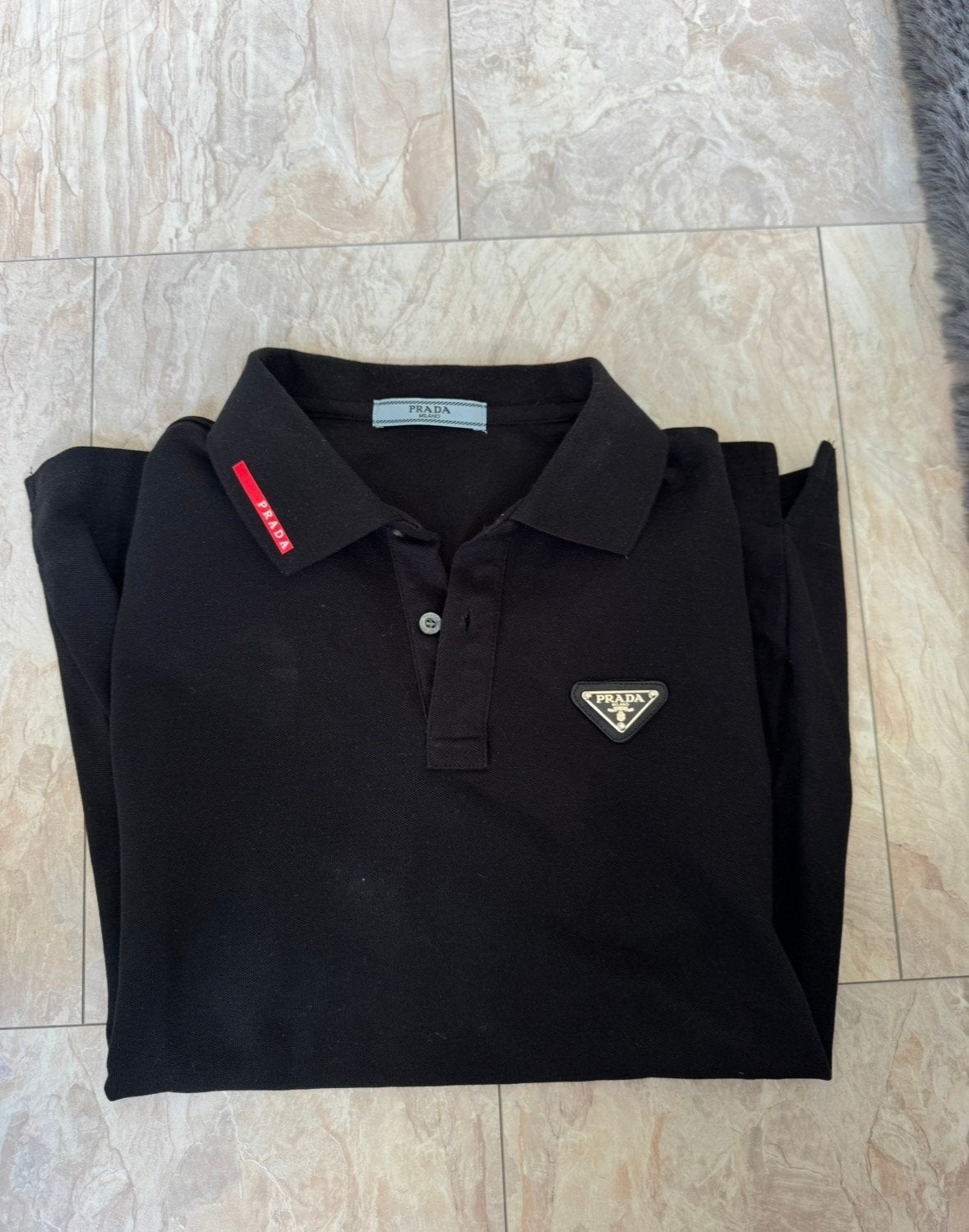 Prada Polo | Maat M, Ophalen of Verzenden, Zo goed als nieuw, Zwart
