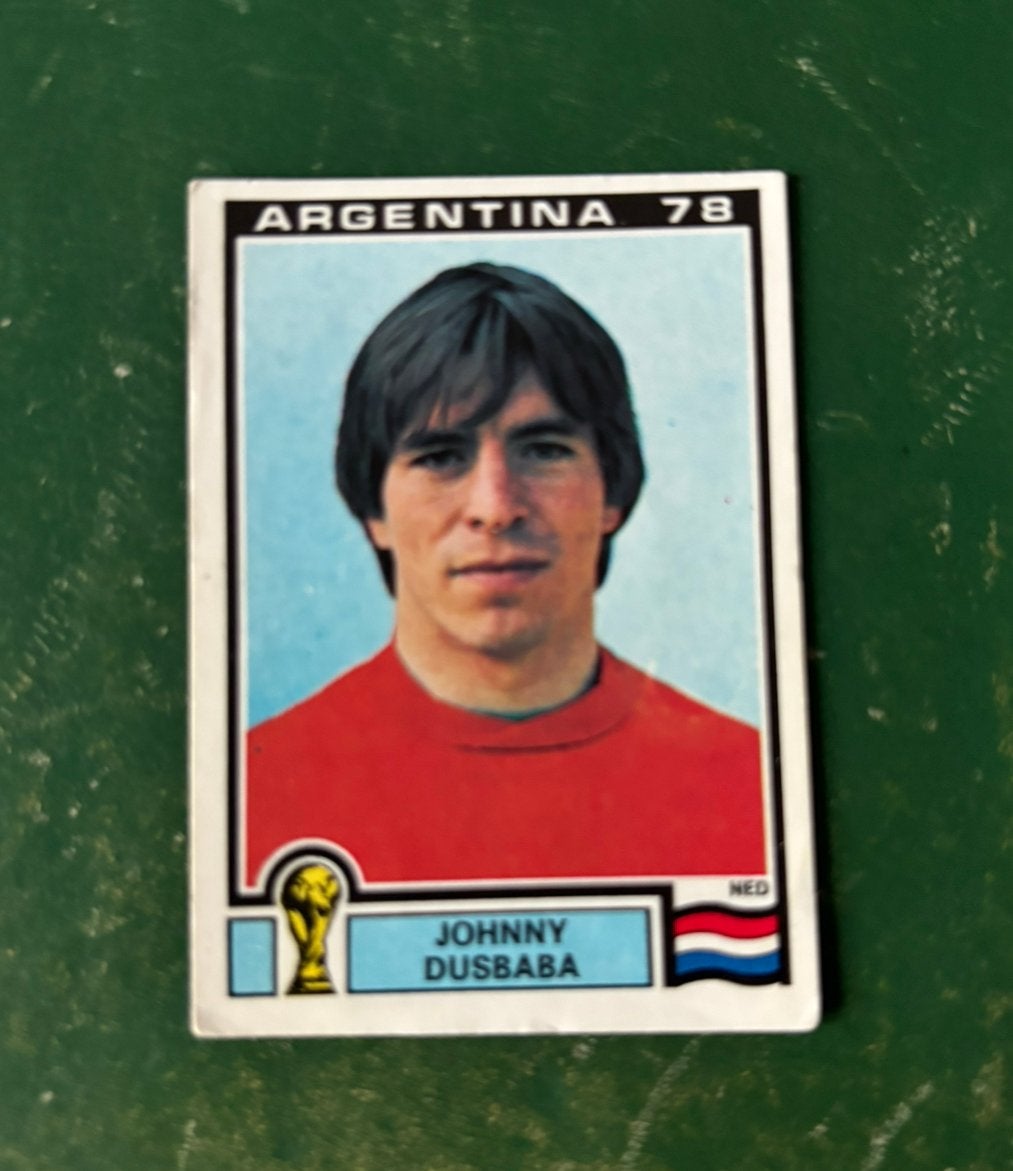 Panini plaatje Johnny Dusbaba Nederland WK 78, Verzamelen, Sportartikelen en Voetbal, Ophalen of Verzenden