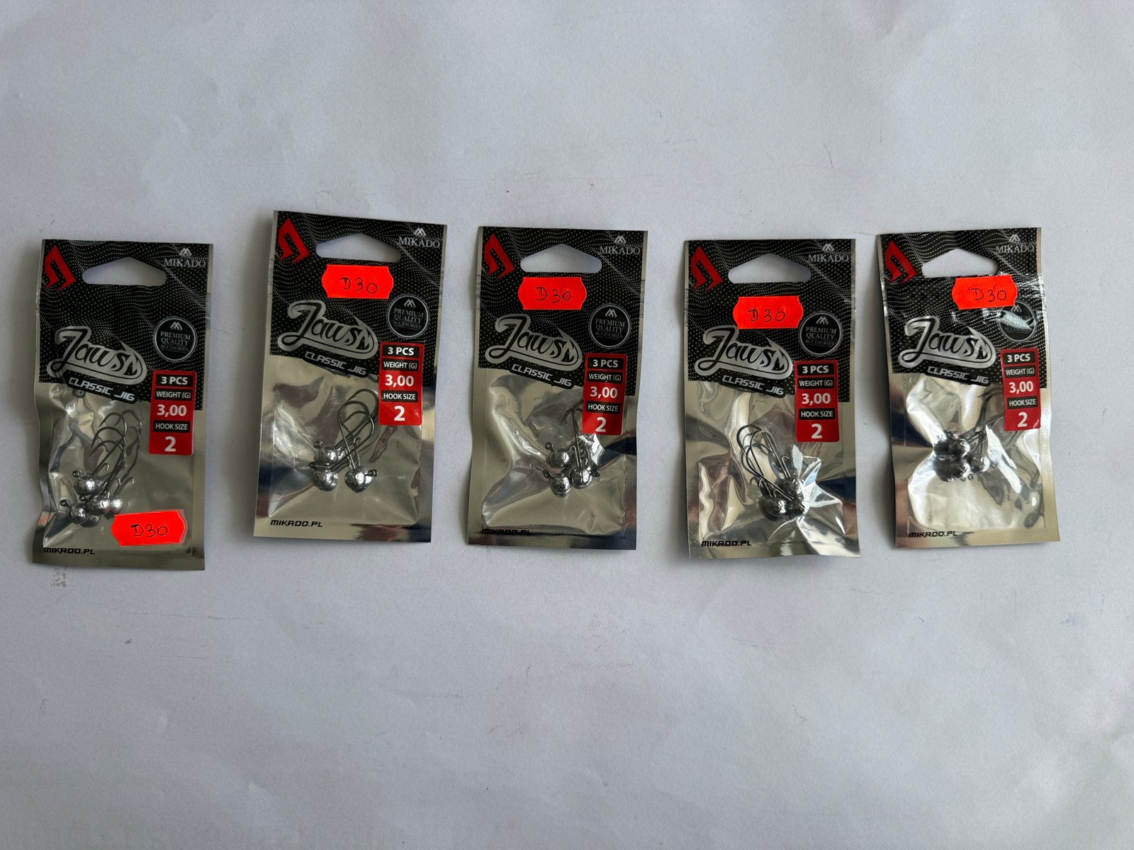Mikado Jaws Classic Jig 3g haakmaat 2 - 3 stuks, Ophalen of Verzenden, Nieuw, Haak