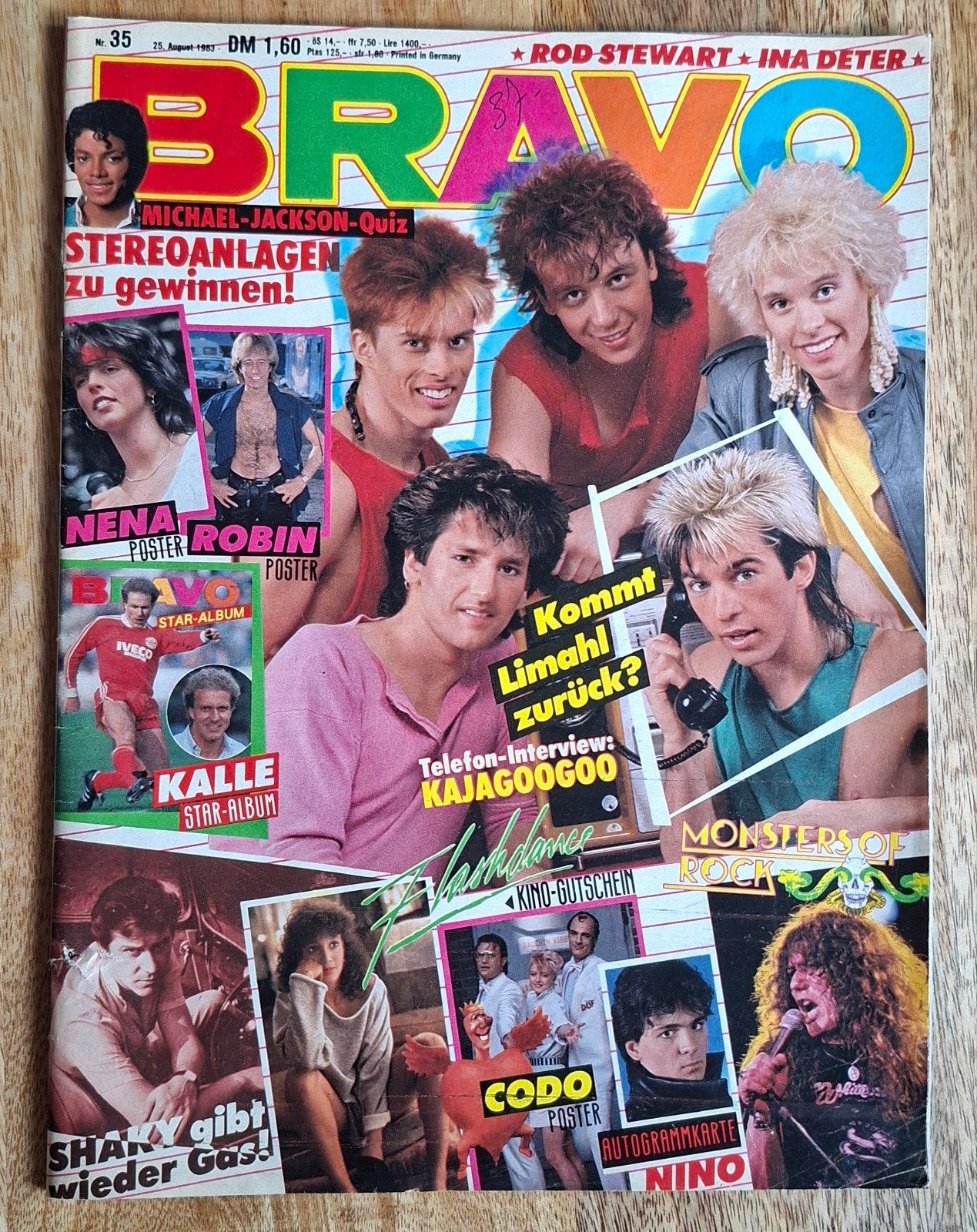 Bravo (Weekblad) nr 35 ( 25 Augustus 1983) Met 1 poster, Ophalen of Verzenden, 1980 tot heden, Tijdschrift